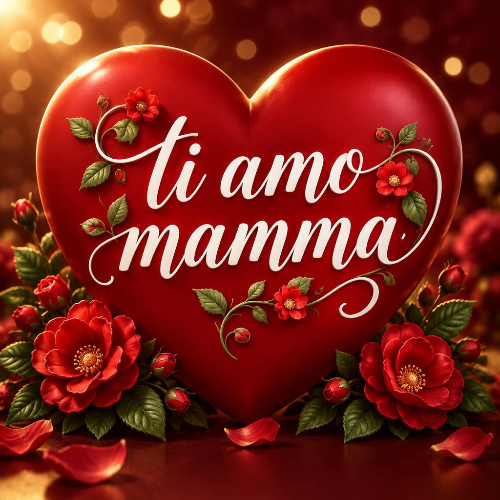 "ti amo mamma" — Mothers Day | AI Text Effect Generator