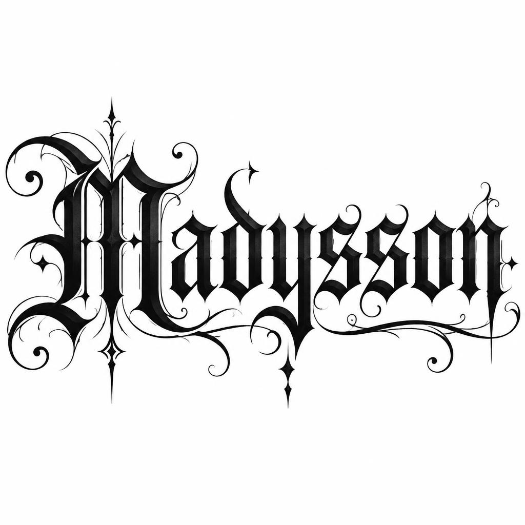 "Madysson" — Gothic | AI Text Effect Generator