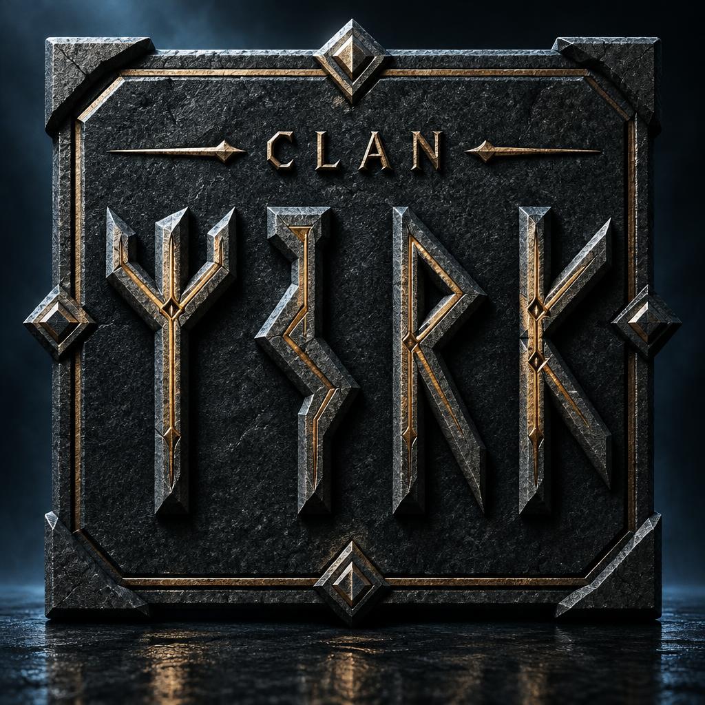 "ᛘᛦᚱᚴ
CLAN" — Viking Runic text effect