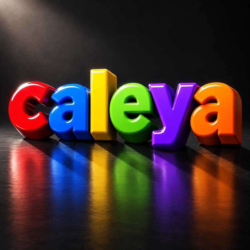 "caleya" — 3d Bold | AI Text Effect Generator