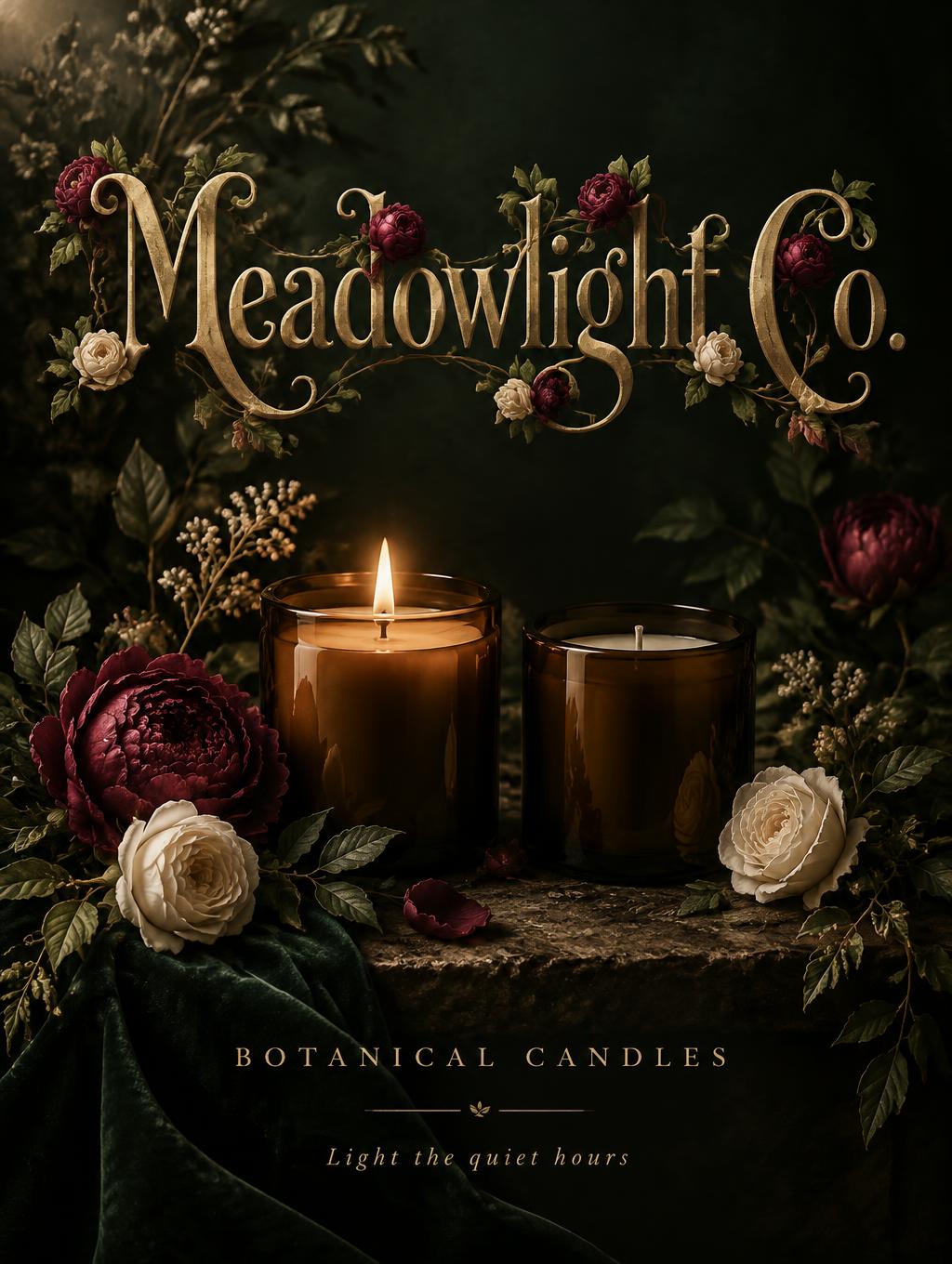 "Meadowlight Co.
BOTANICAL CANDLES
Light the quiet hours" — Floral | AI Text Effect Generator