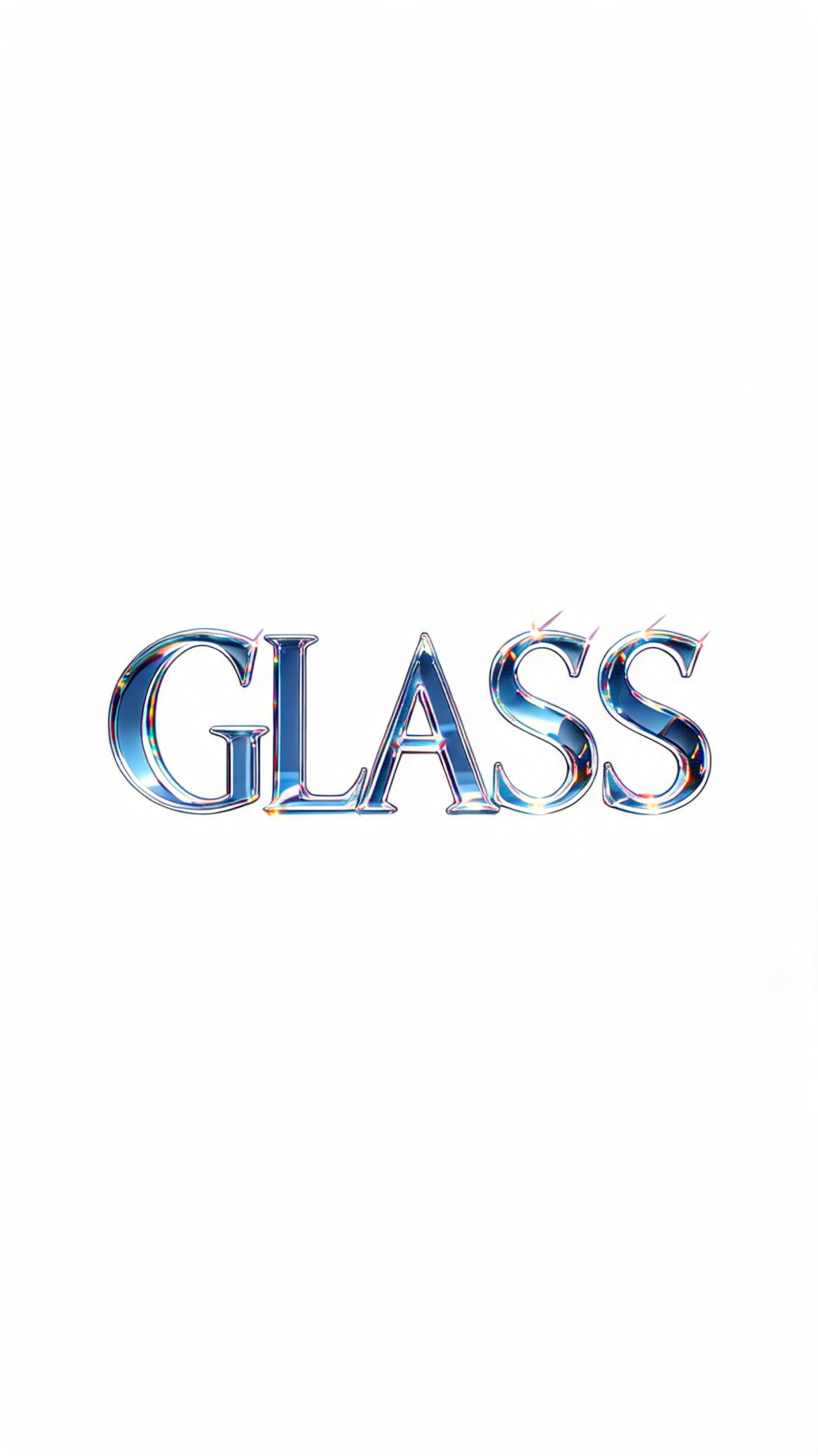 "GLASS" — Glass | AI Text Effect Generator