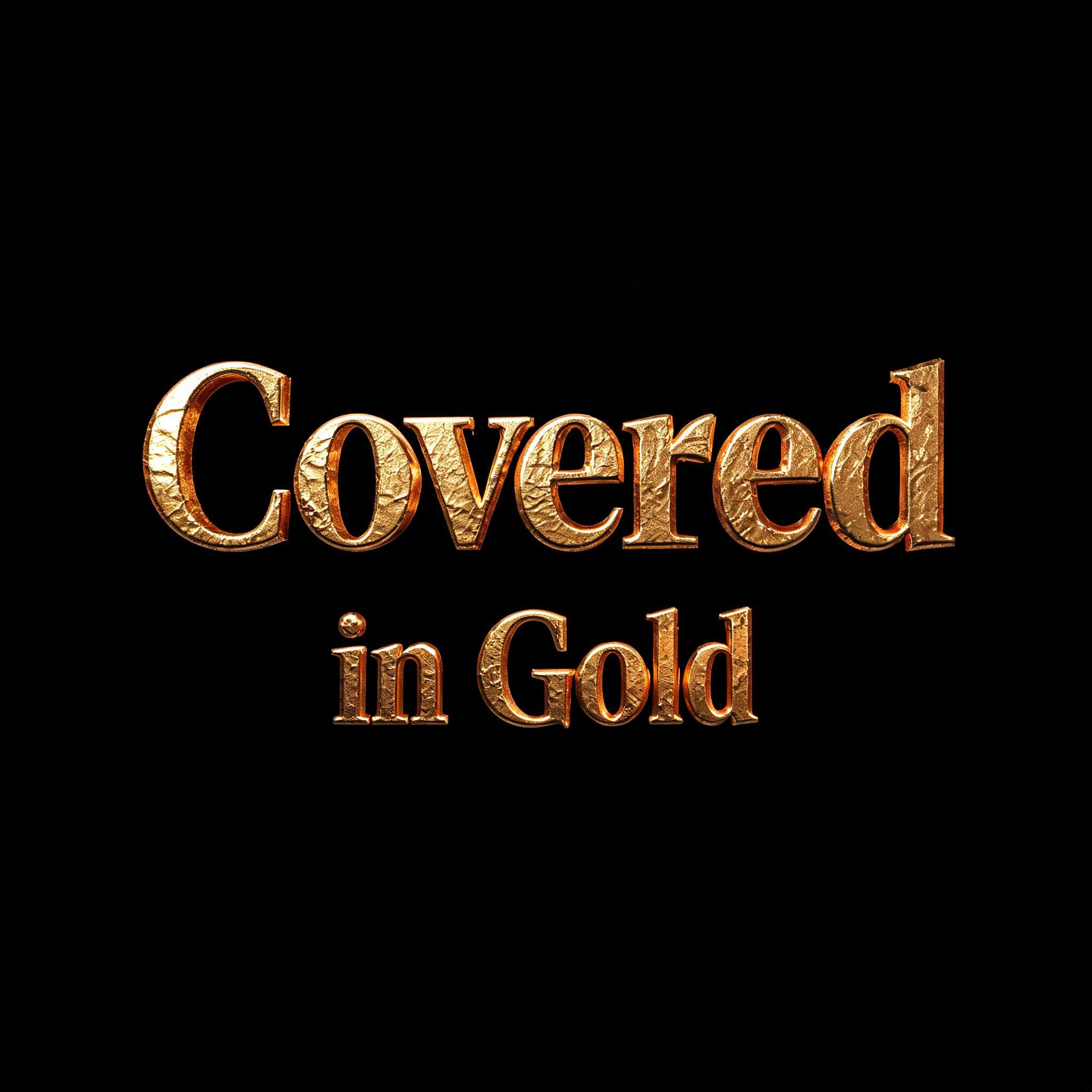 "Covered in Gold" — Luxury Gold | AI Text Effect Generator