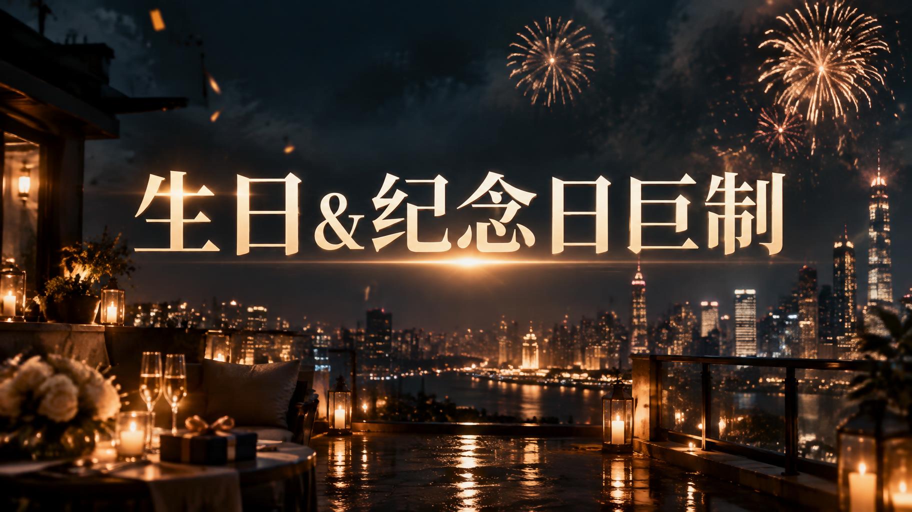"生日&纪念日巨制" — Cinematic Netflix | AI Text Effect Generator