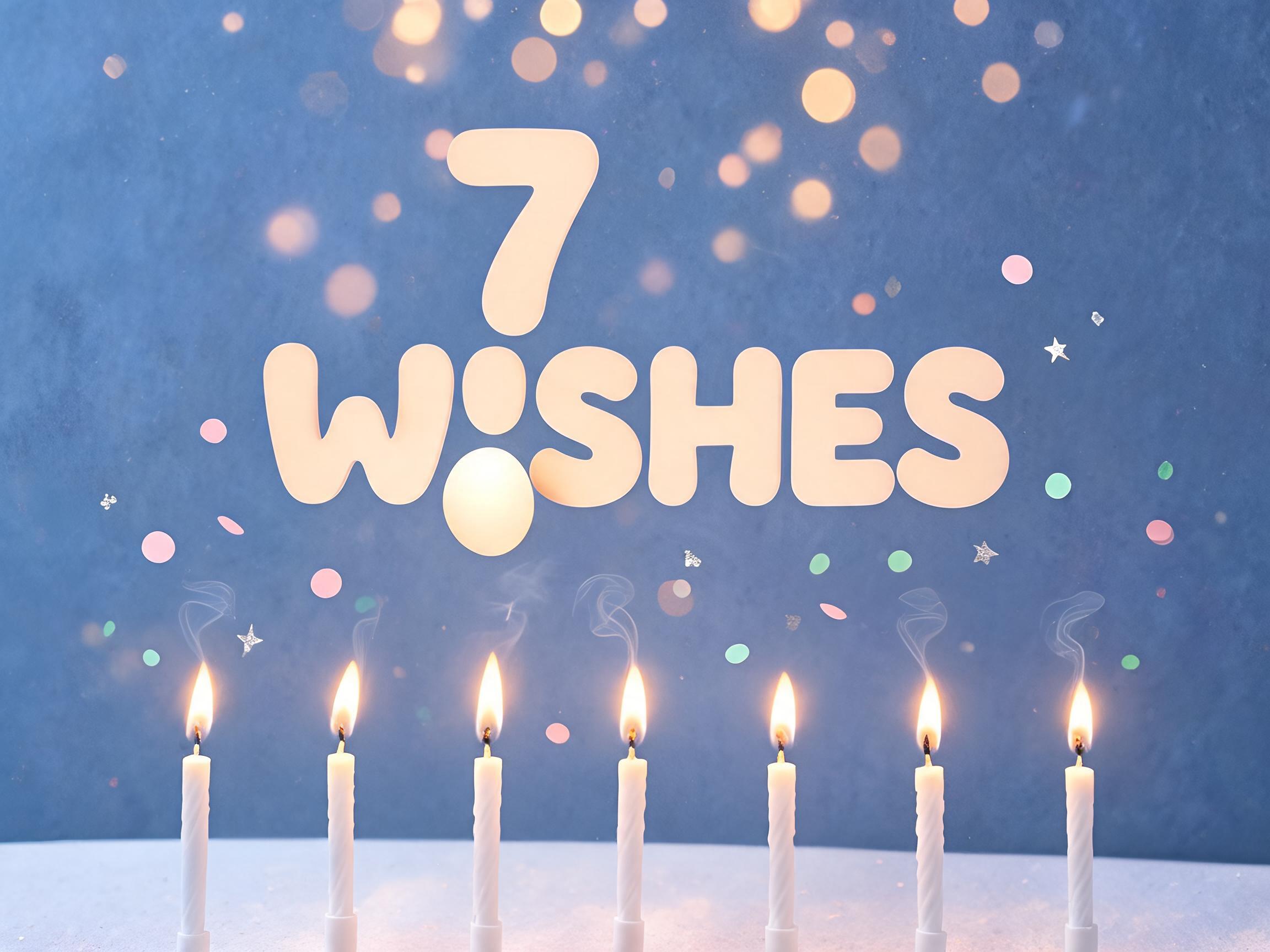 "7 Wishes" —  | AI Text Effect Generator