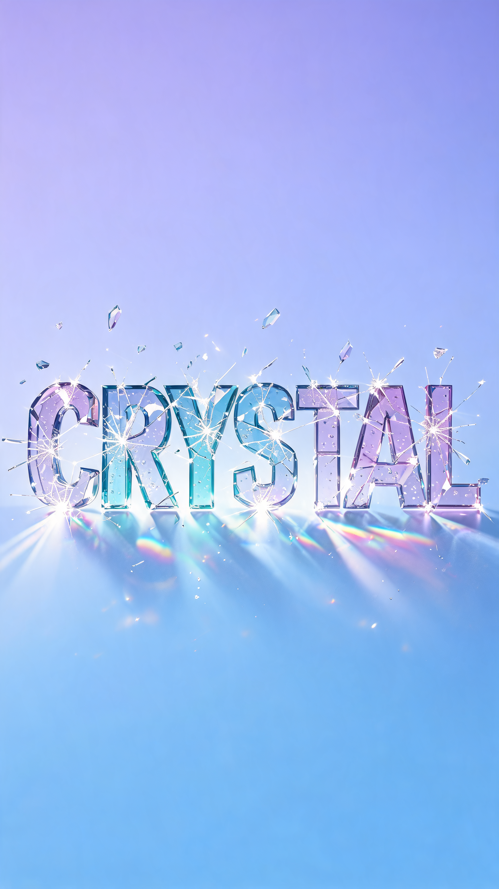 "CRYSTAL" — Glass | AI Text Effect Generator