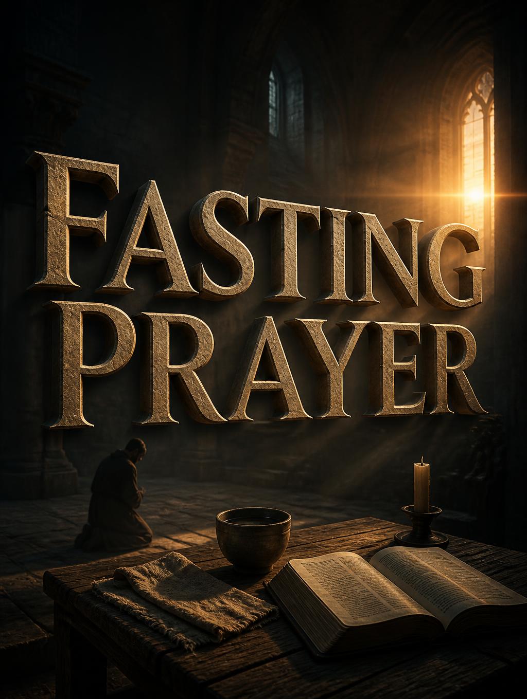 "Fasting Prayer" — Cinematic | AI Text Effect Generator