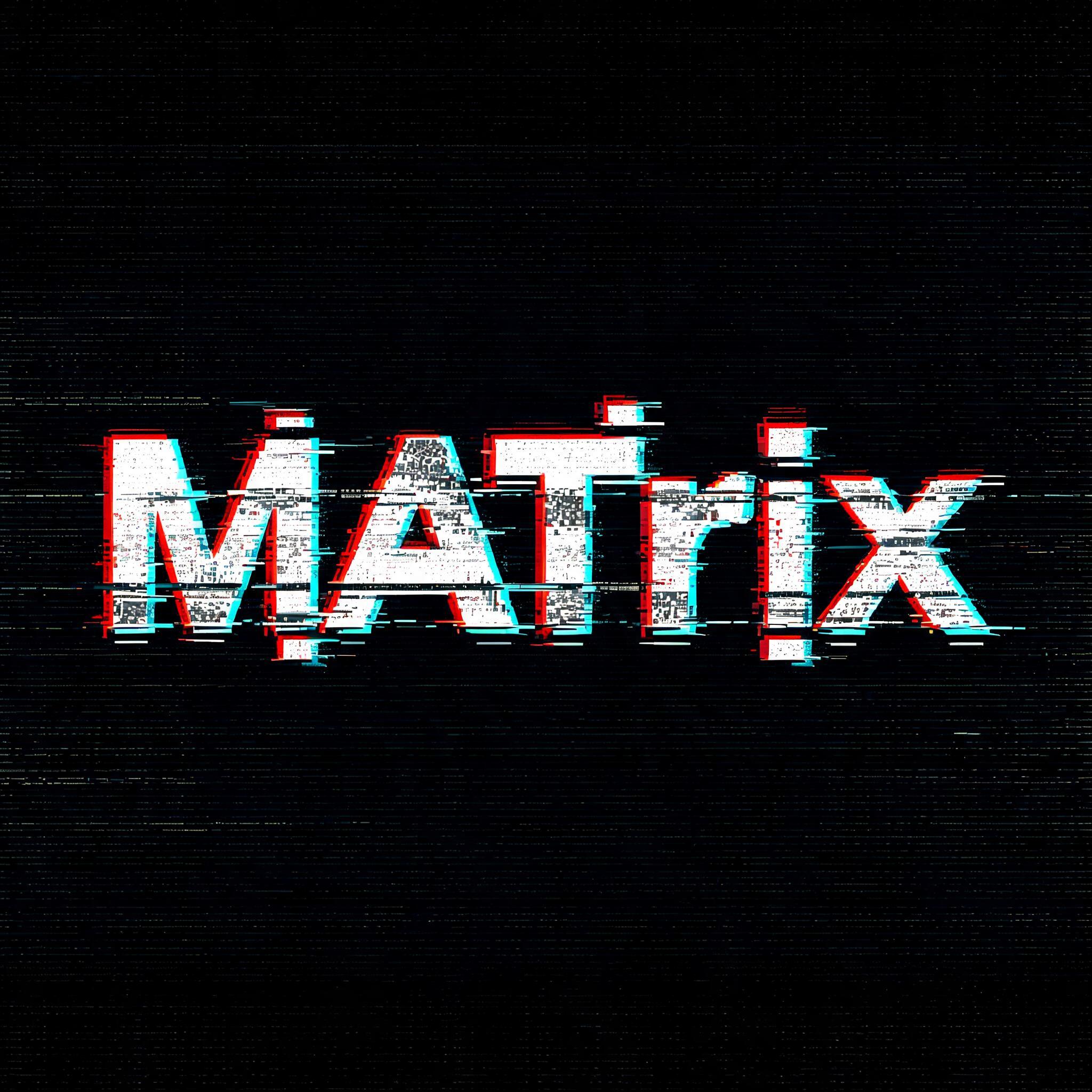 "MATrix" — Glitch | AI Text Effect Generator