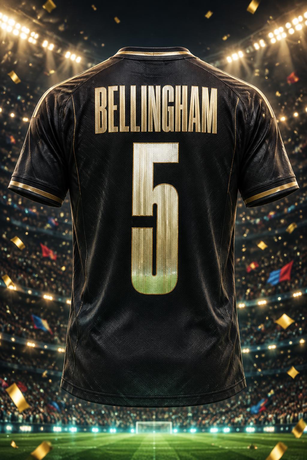 "5
BELLINGHAM" — Sports Football | AI Text Effect Generator