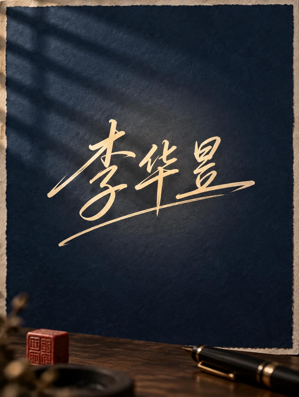 "李华昱" —  | AI Text Effect Generator