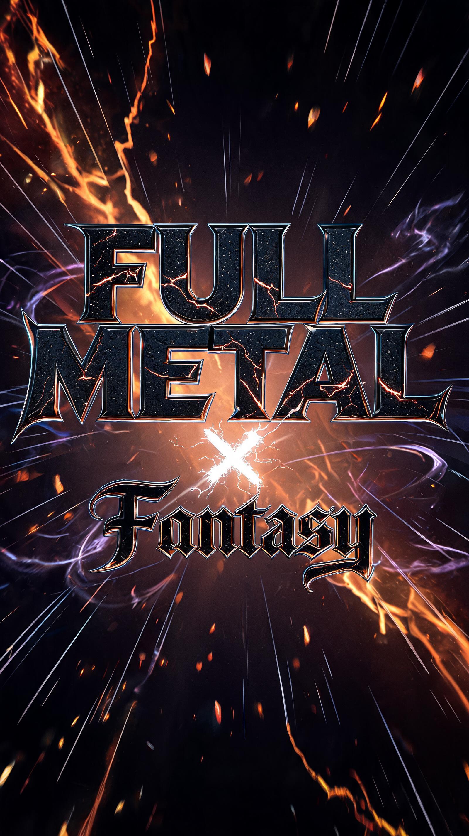 "FULL METAL × Fantasy" — Superhero | AI Text Effect Generator