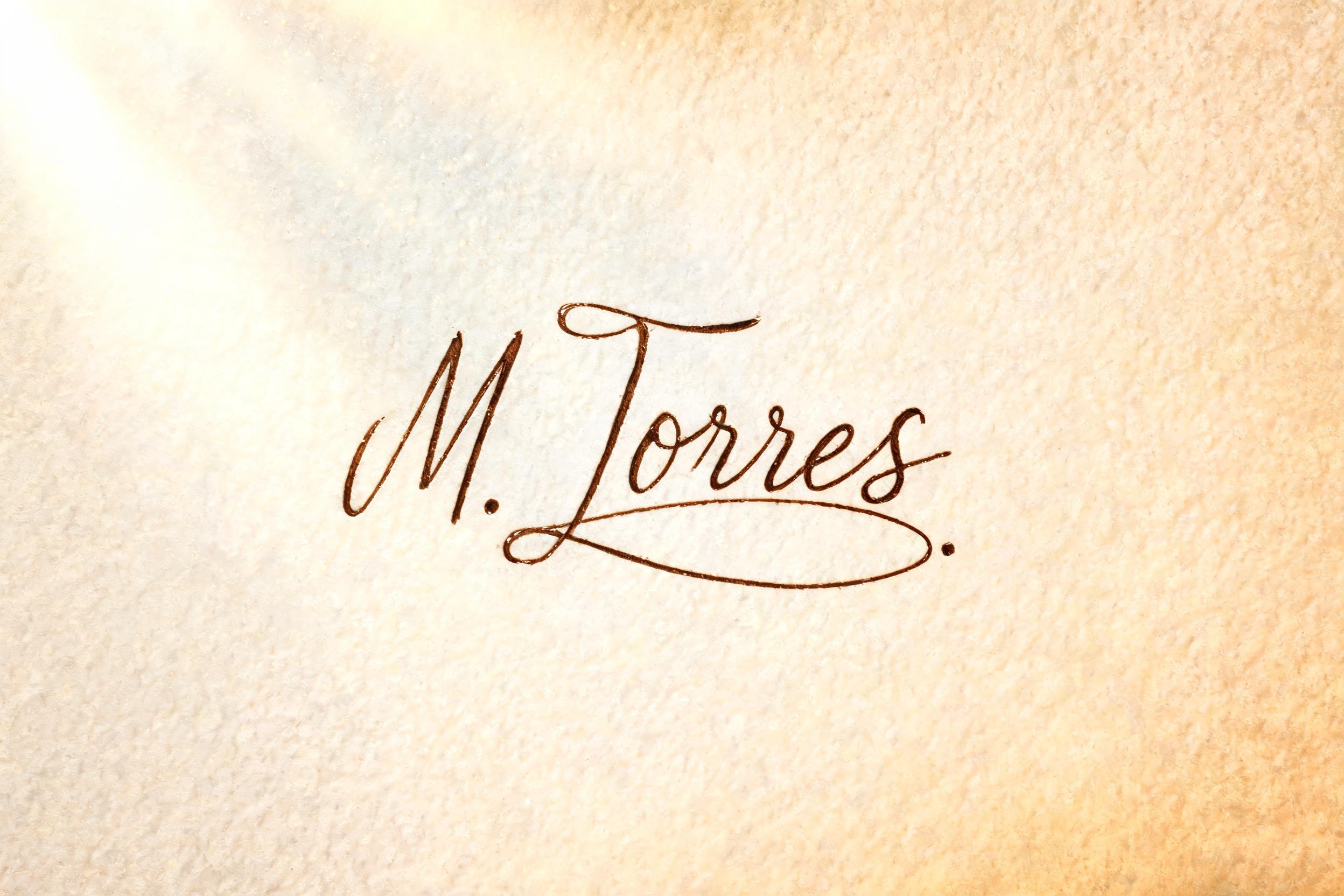 "M. Torres" — Handwritten Script | AI Text Effect Generator