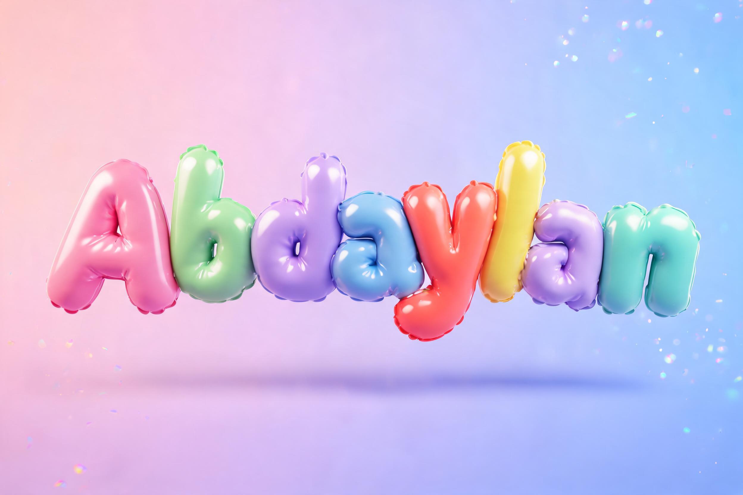 "Abdaylan" — 3d Bold Inflated | AI Text Effect Generator