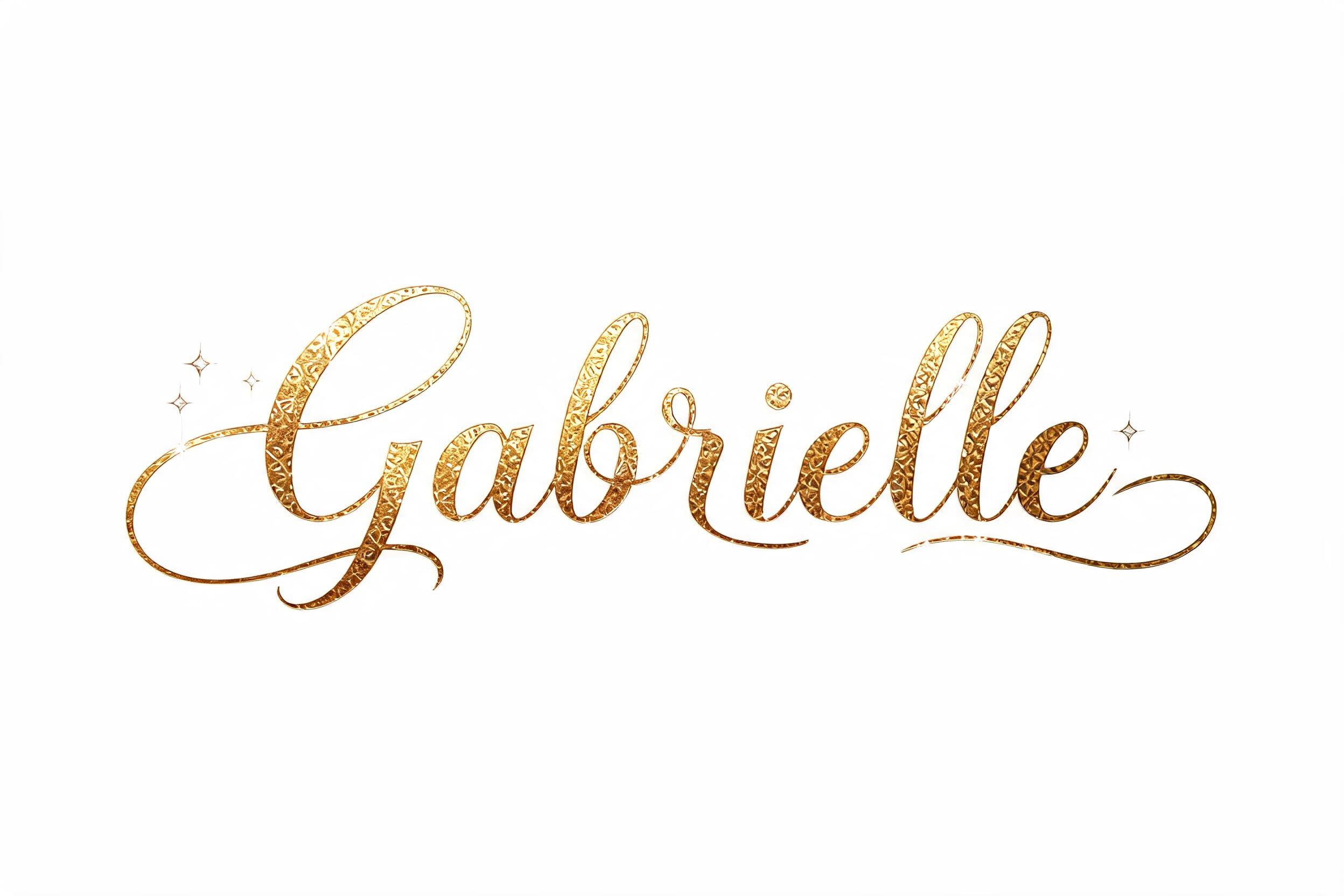 "Gabrielle" — Luxury Gold | AI Text Effect Generator