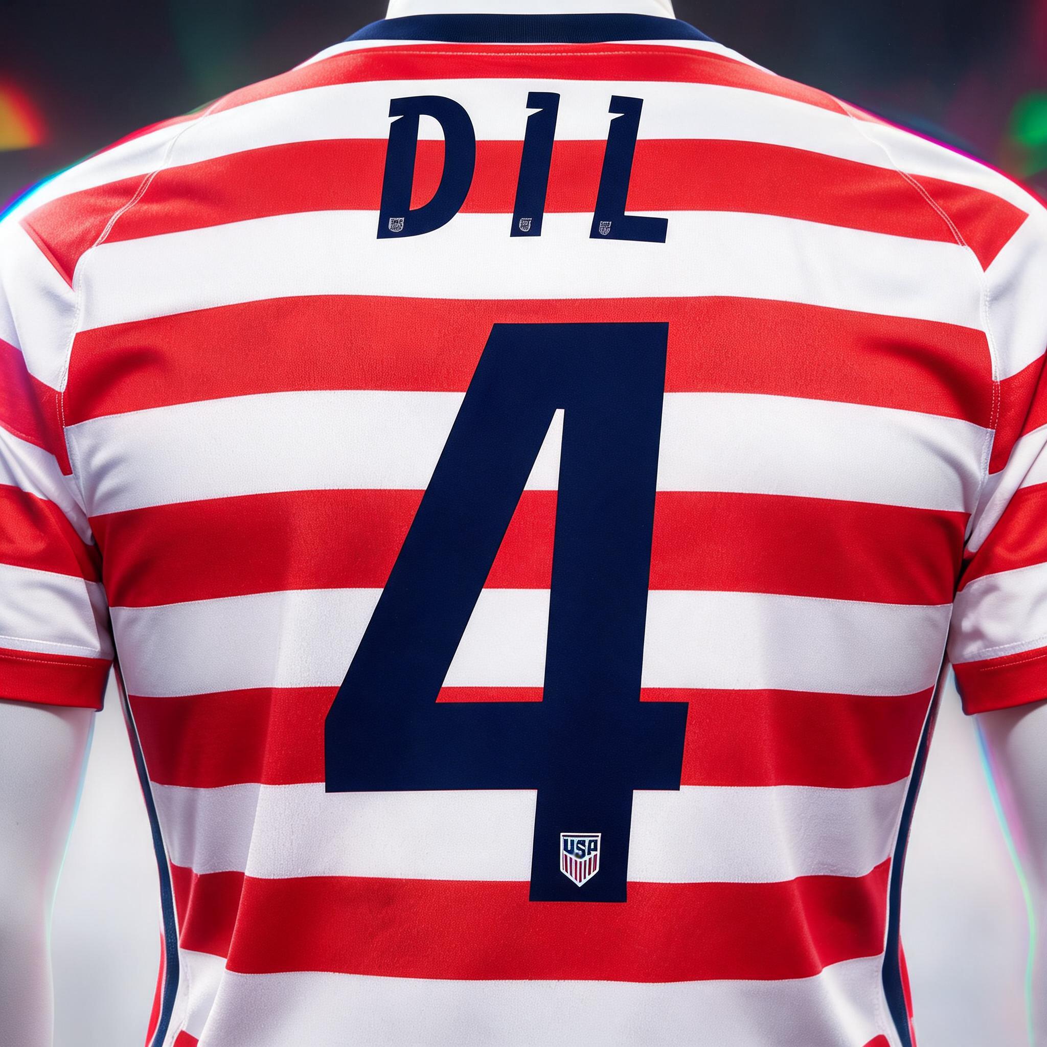 "DIL
4" — Sports Football | AI Text Effect Generator