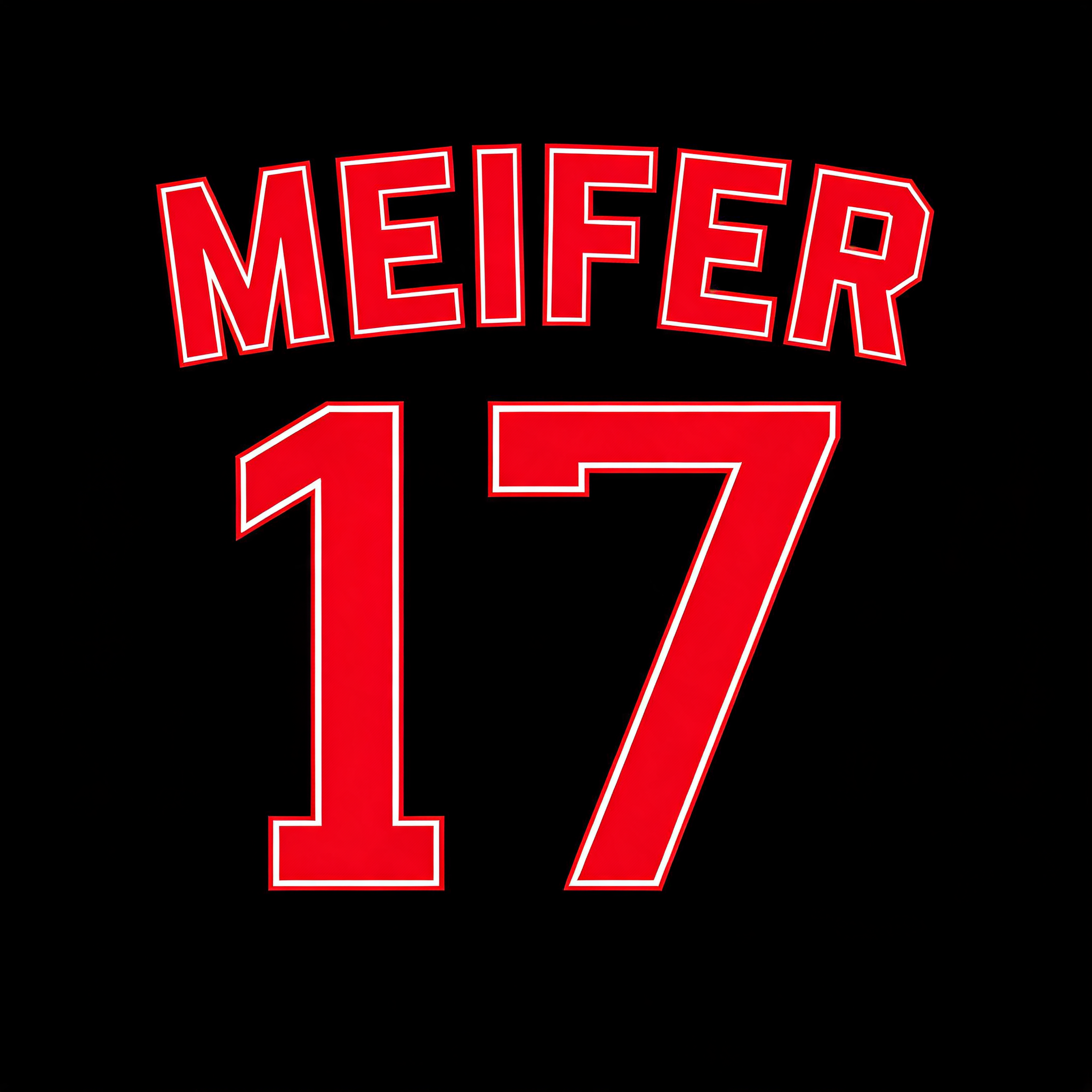 "MEIFER
17" — Sports Football | AI Text Effect Generator