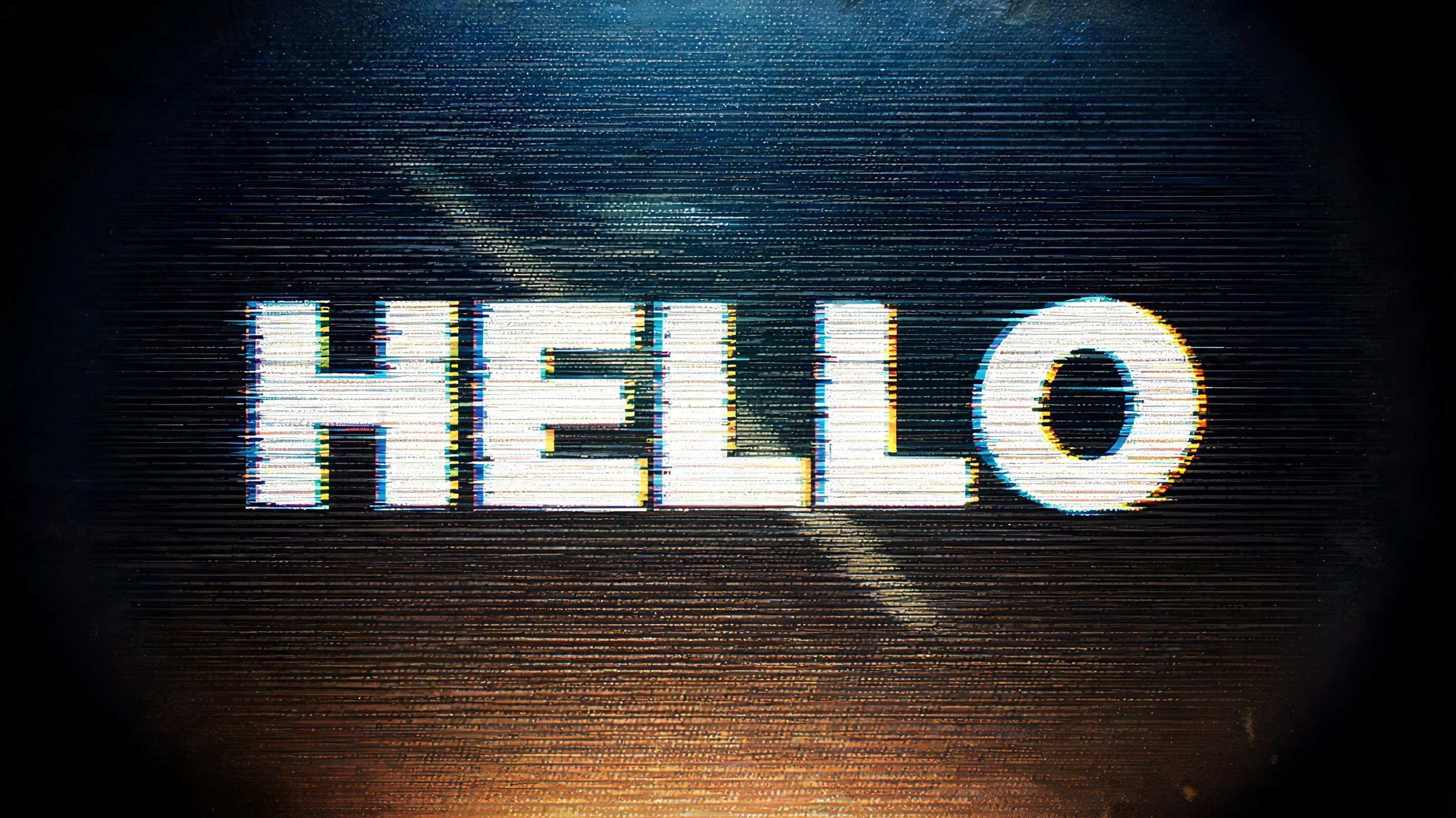 "HELLO" —  | AI Text Effect Generator