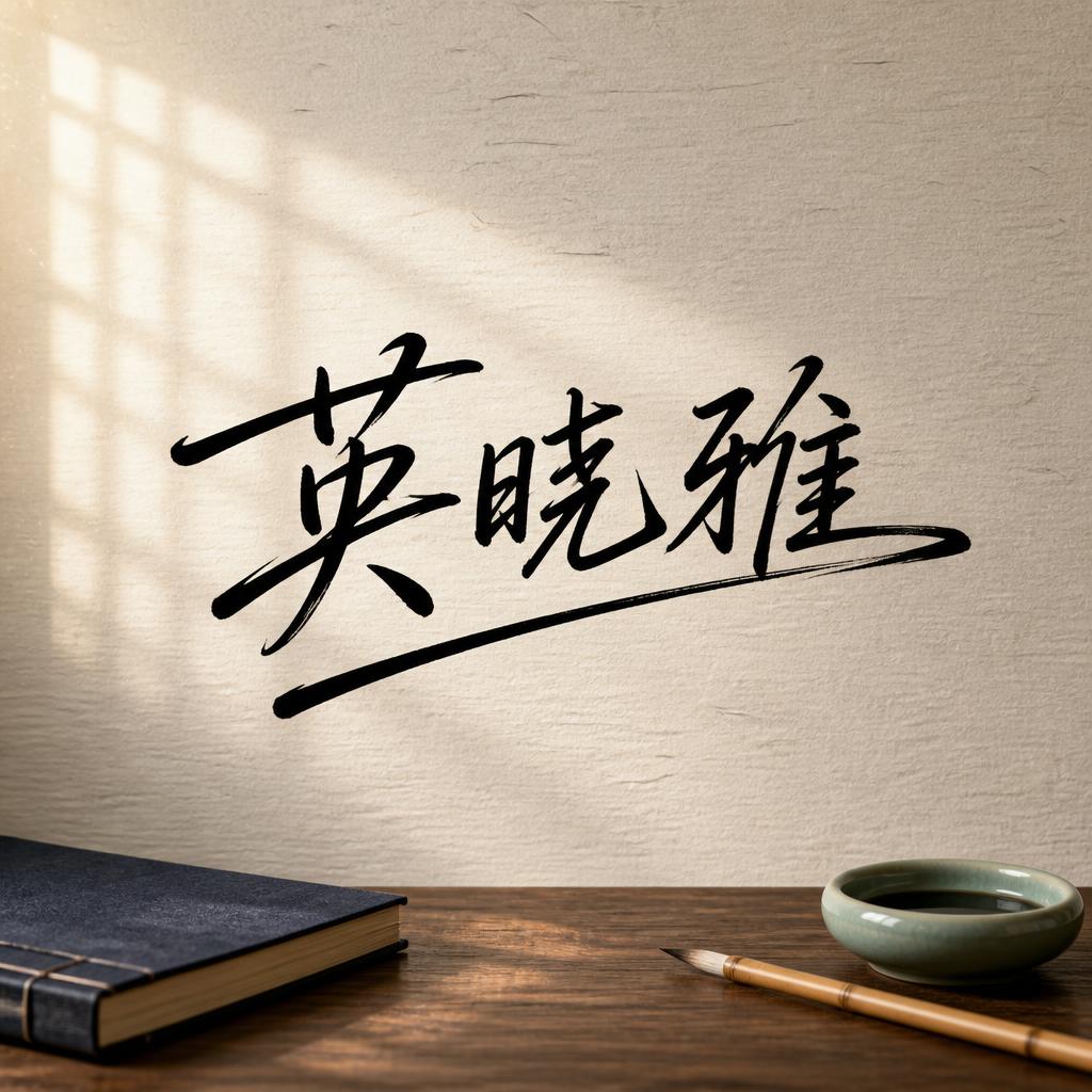 "英晓雅" —  | AI Text Effect Generator