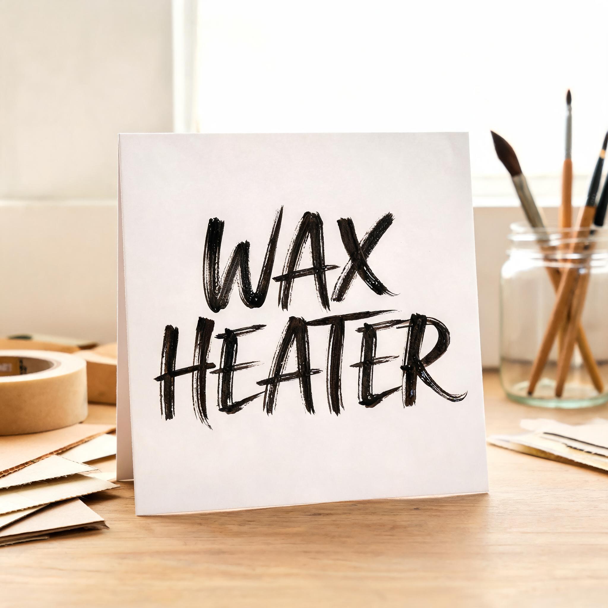 "WAX HEATER" — Brush Stroke | AI Text Effect Generator