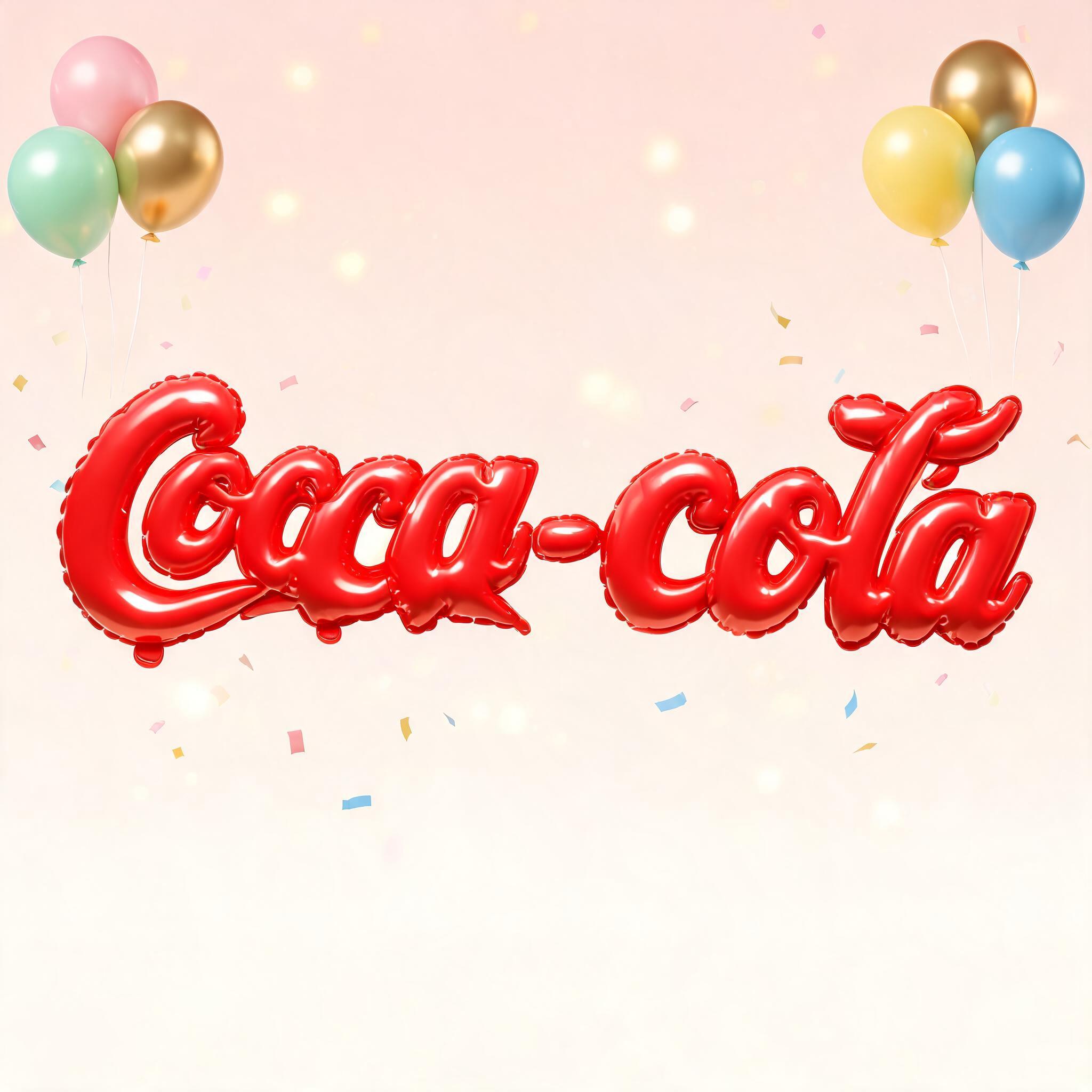 "Coca-cola" — Birthday | AI Text Effect Generator