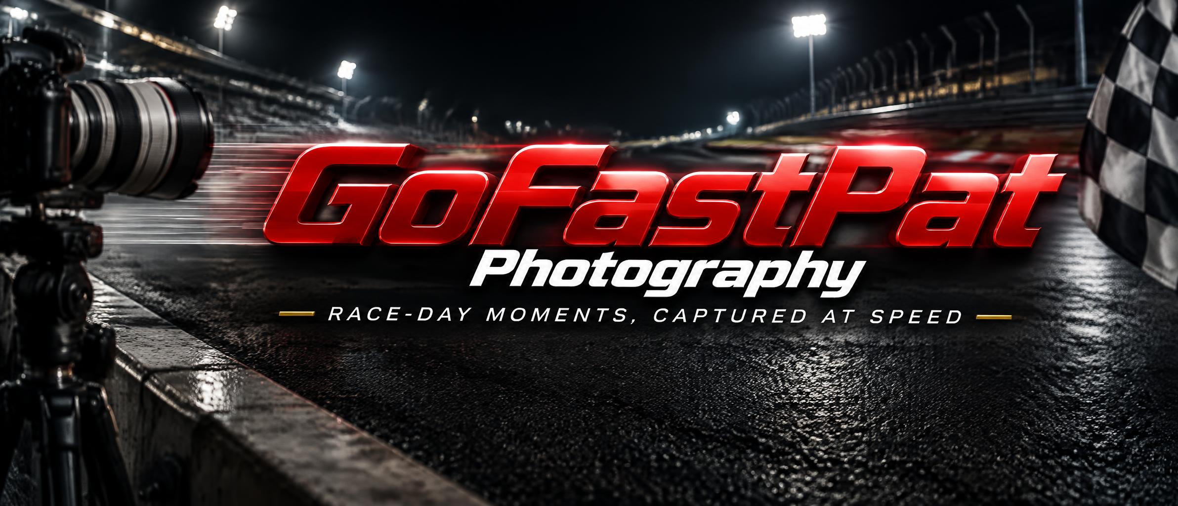 "GoFastPat
Photography
RACE-DAY MOMENTS, CAPTURED AT SPEED" — Racing | AI Text Effect Generator