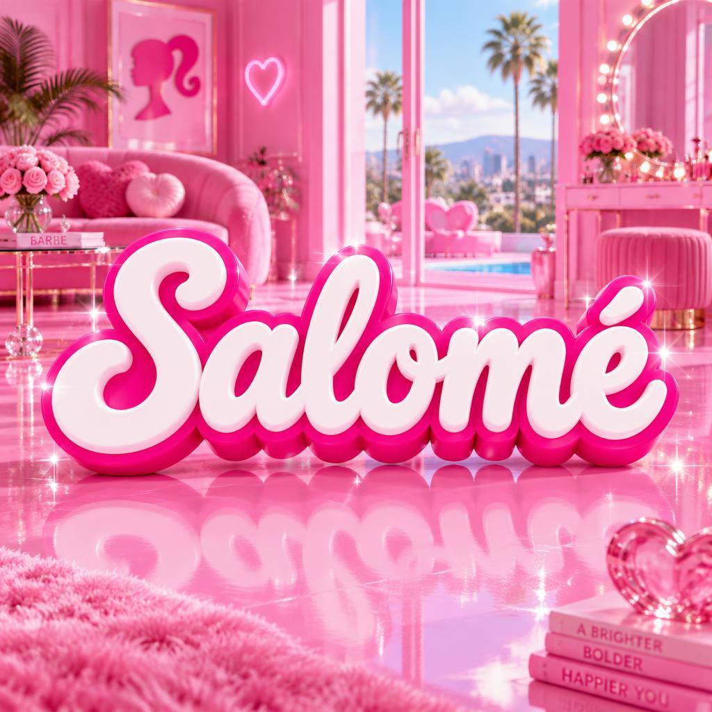 "Salomé" — Barbie text effect
