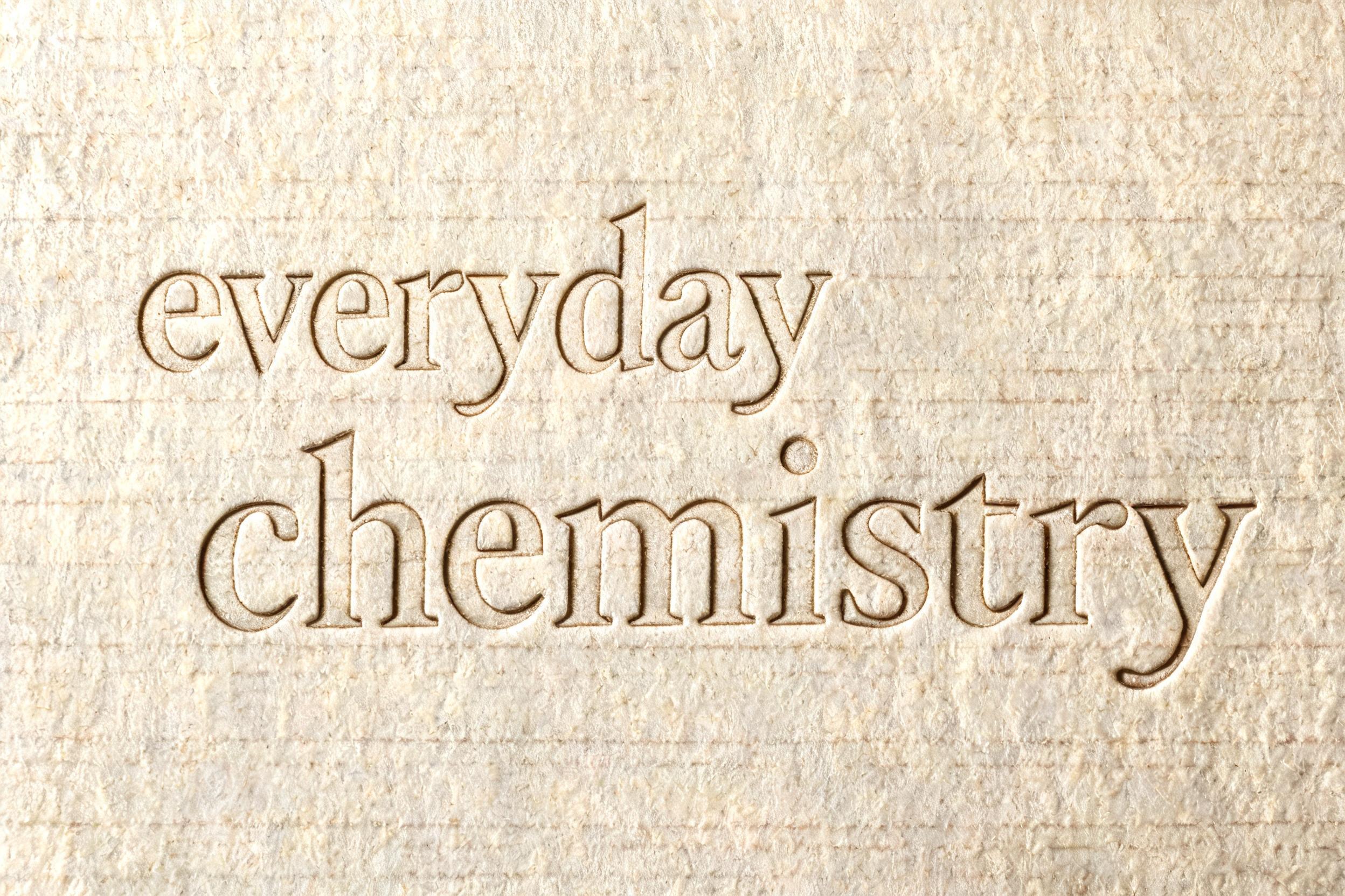 "everyday chemistry" — Emboss | AI Text Effect Generator