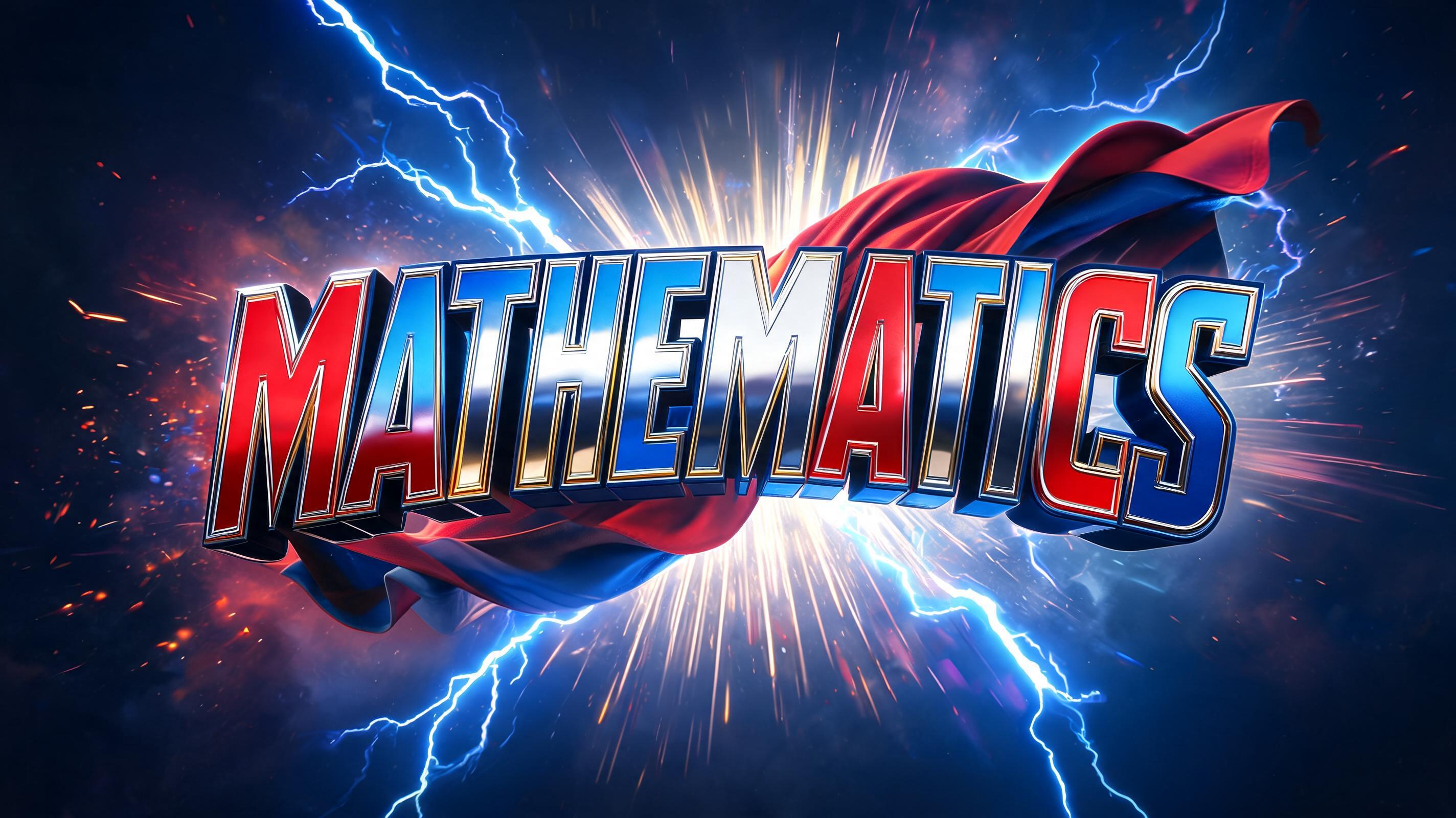 "Mathematics" — Superhero | AI Text Effect Generator