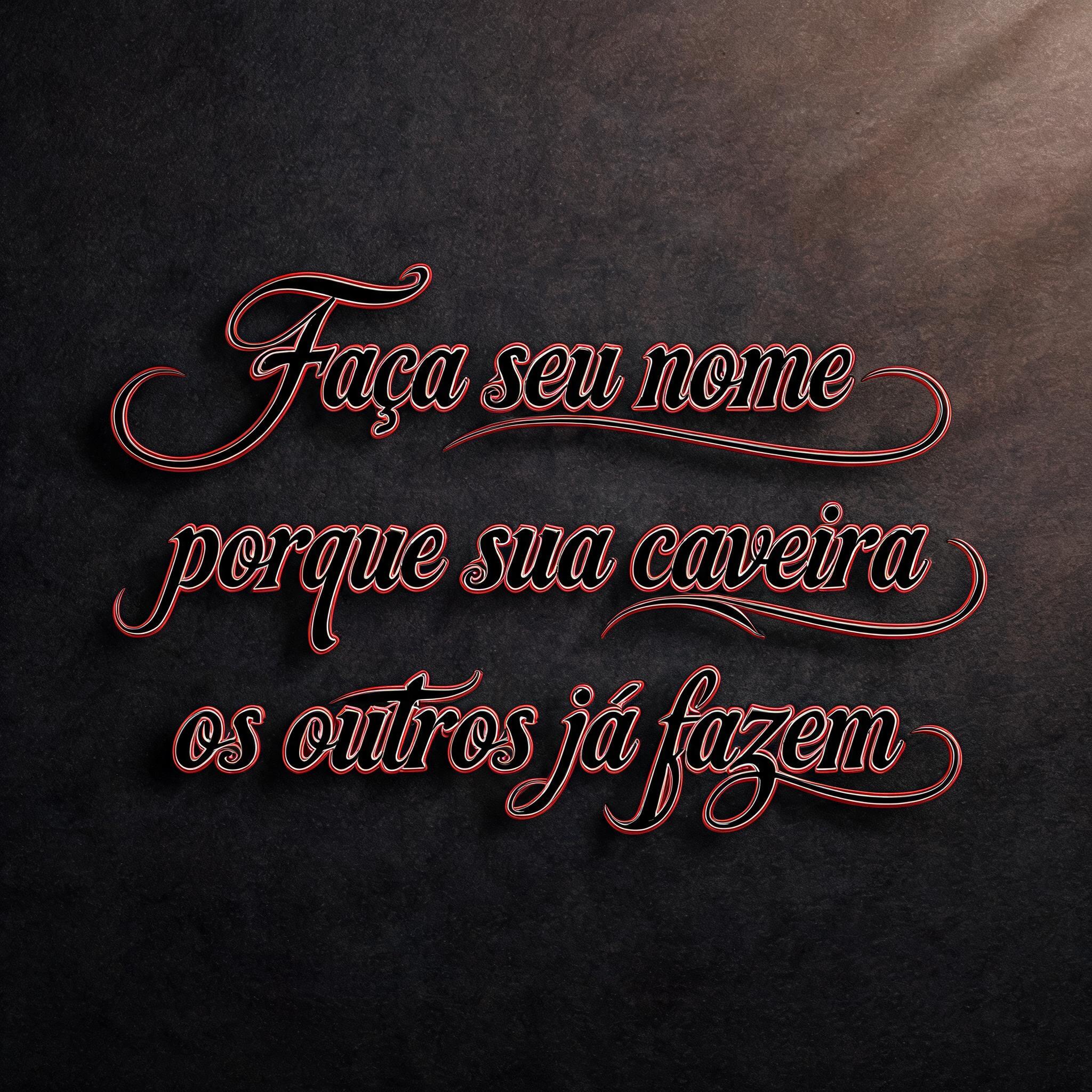 "Faça seu nome porque sua caveira os outros já fazem" — Chicano | AI Text Effect Generator