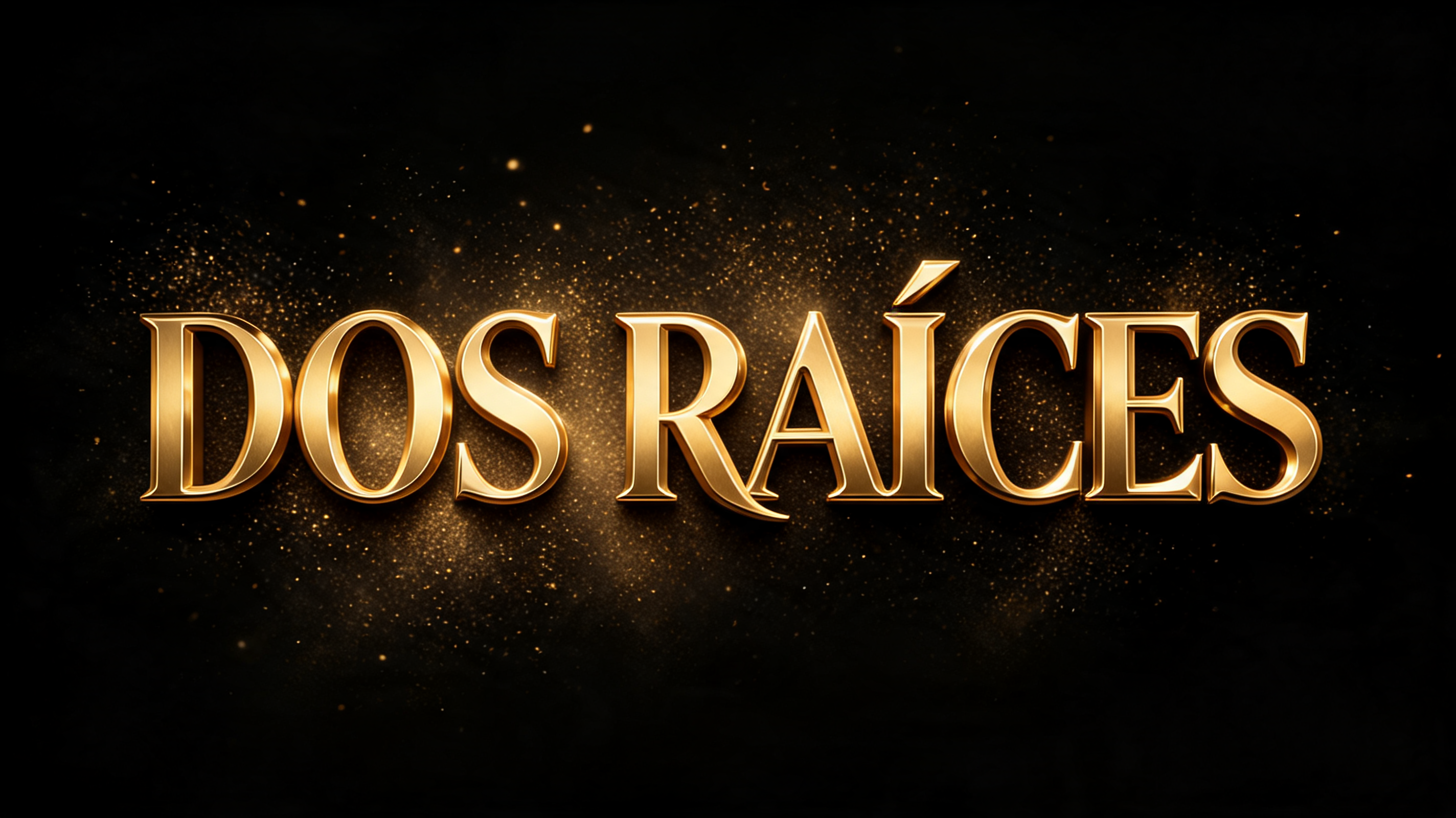 "DOS RAÍCES" — Chrome Metal 3d | AI Text Effect Generator