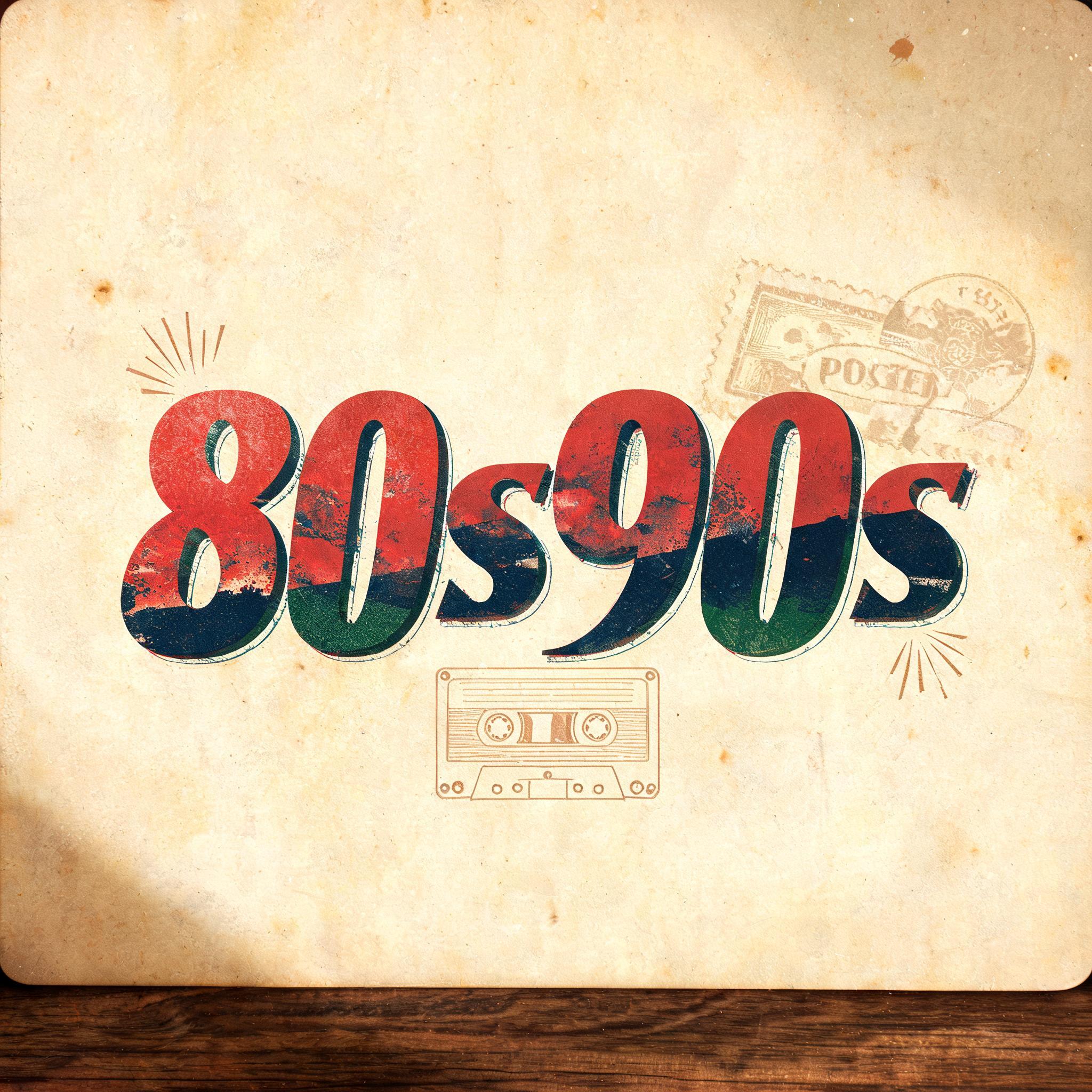 "80s90s" — Vintage | AI Text Effect Generator