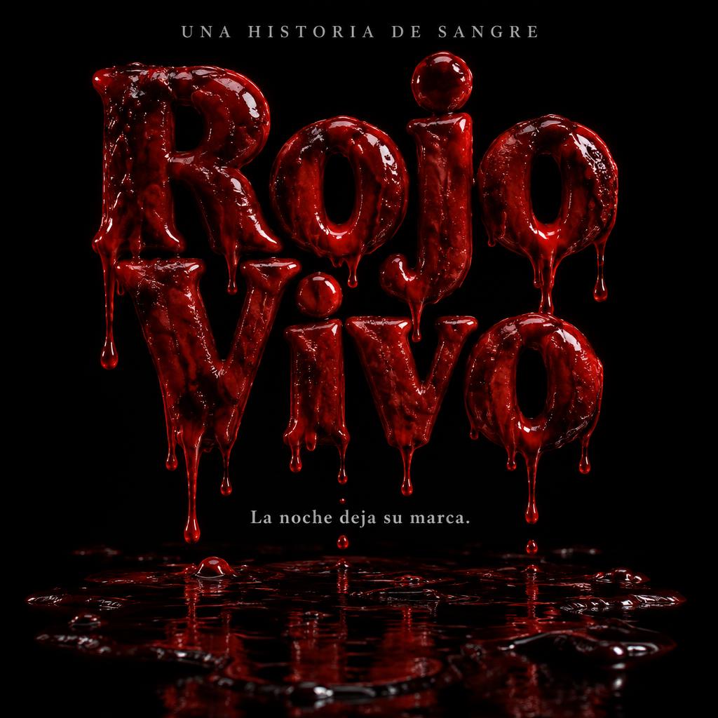 "UNA HISTORIA DE SANGRE
Rojo Vivo
La noche deja su marca." — Drip Font Blood | AI Text Effect Generator