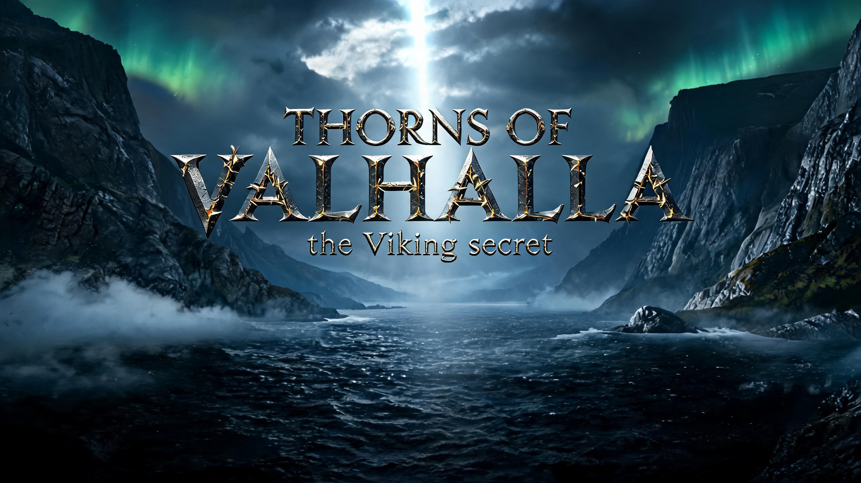 "THORNS OF VALHALLA:the Viking secret" — Viking | AI Text Effect Generator