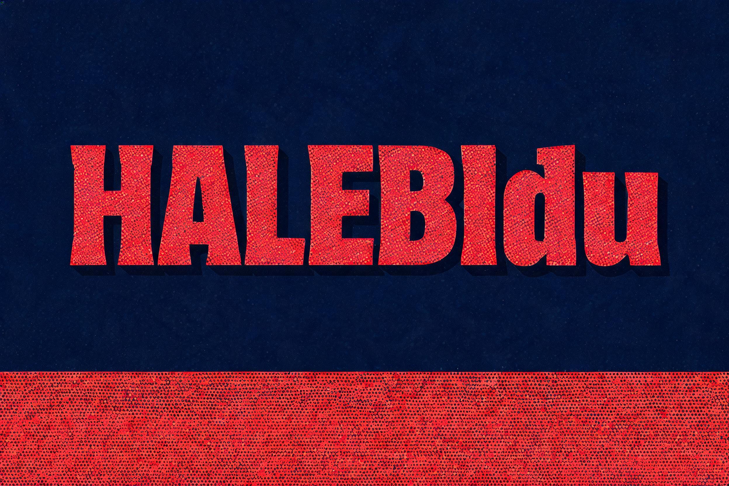"Halebidu" — Duotone | AI Text Effect Generator