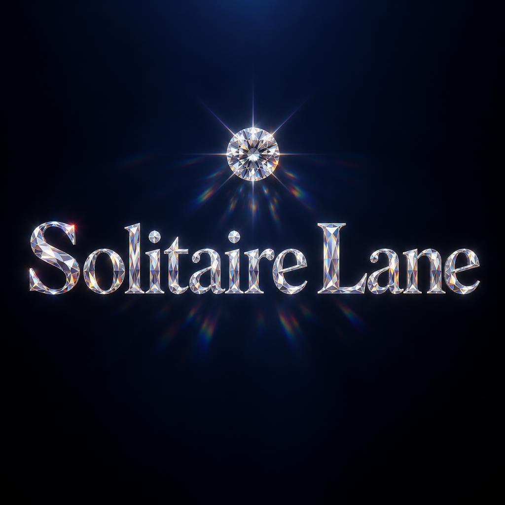 "Solitaire Lane" — Glass Crystal | AI Text Effect Generator