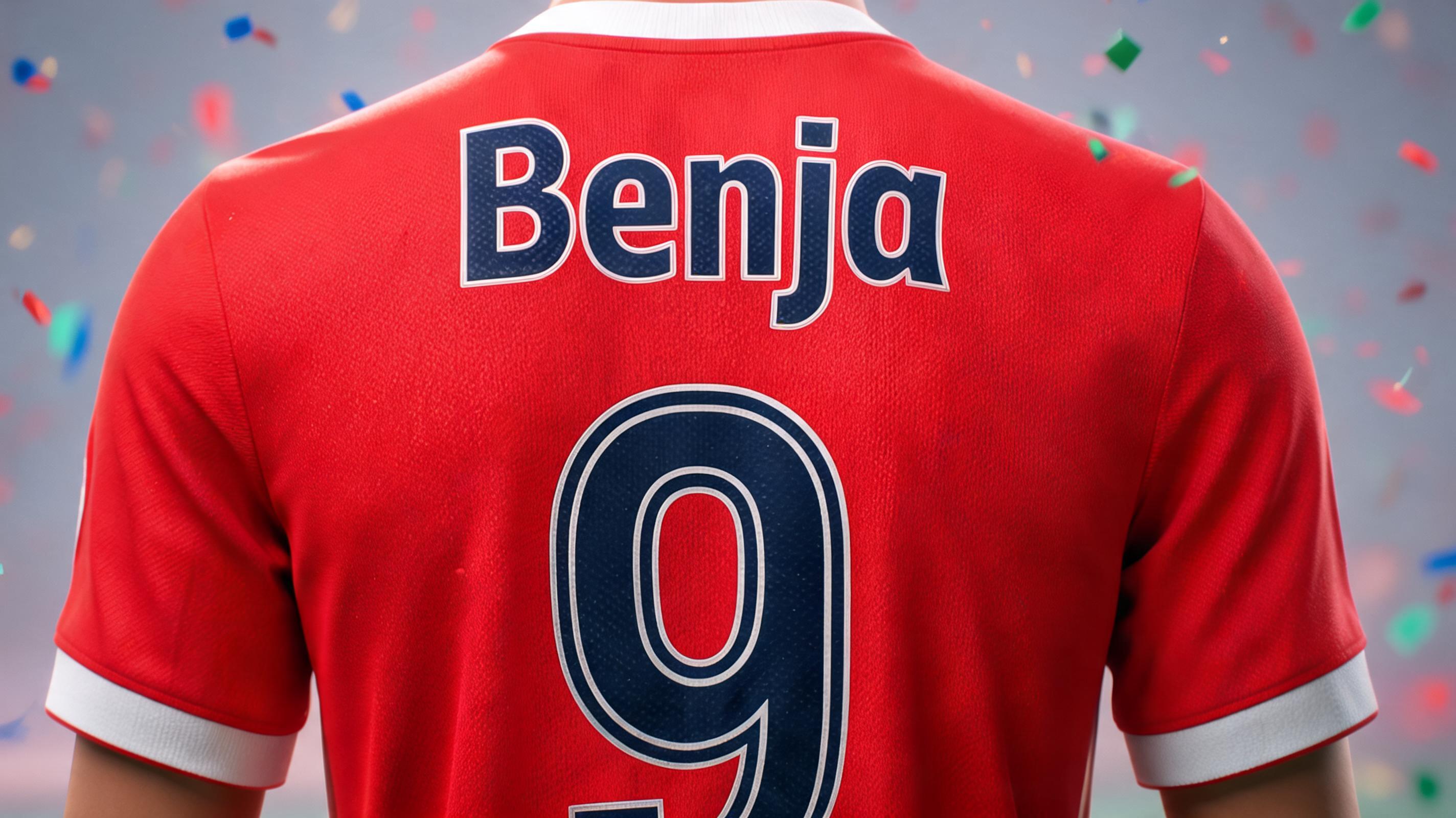 "Benja
9" — Sports Football | AI Text Effect Generator