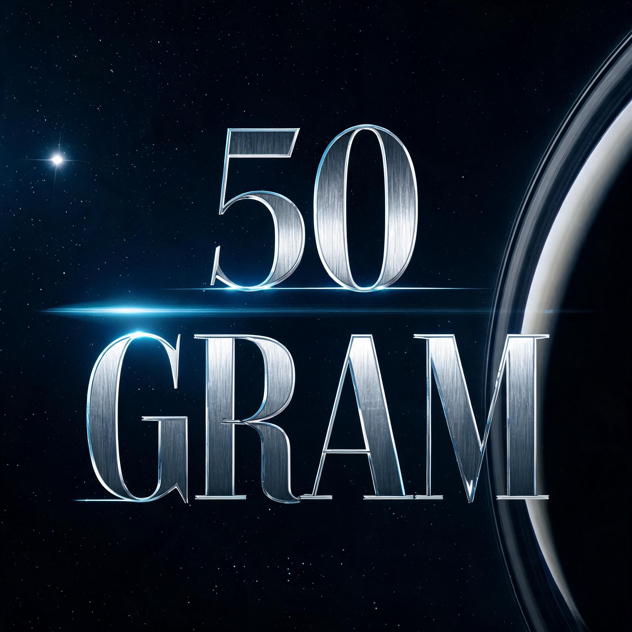 "50 GRAM
" — Cinematic Scifi text effect
