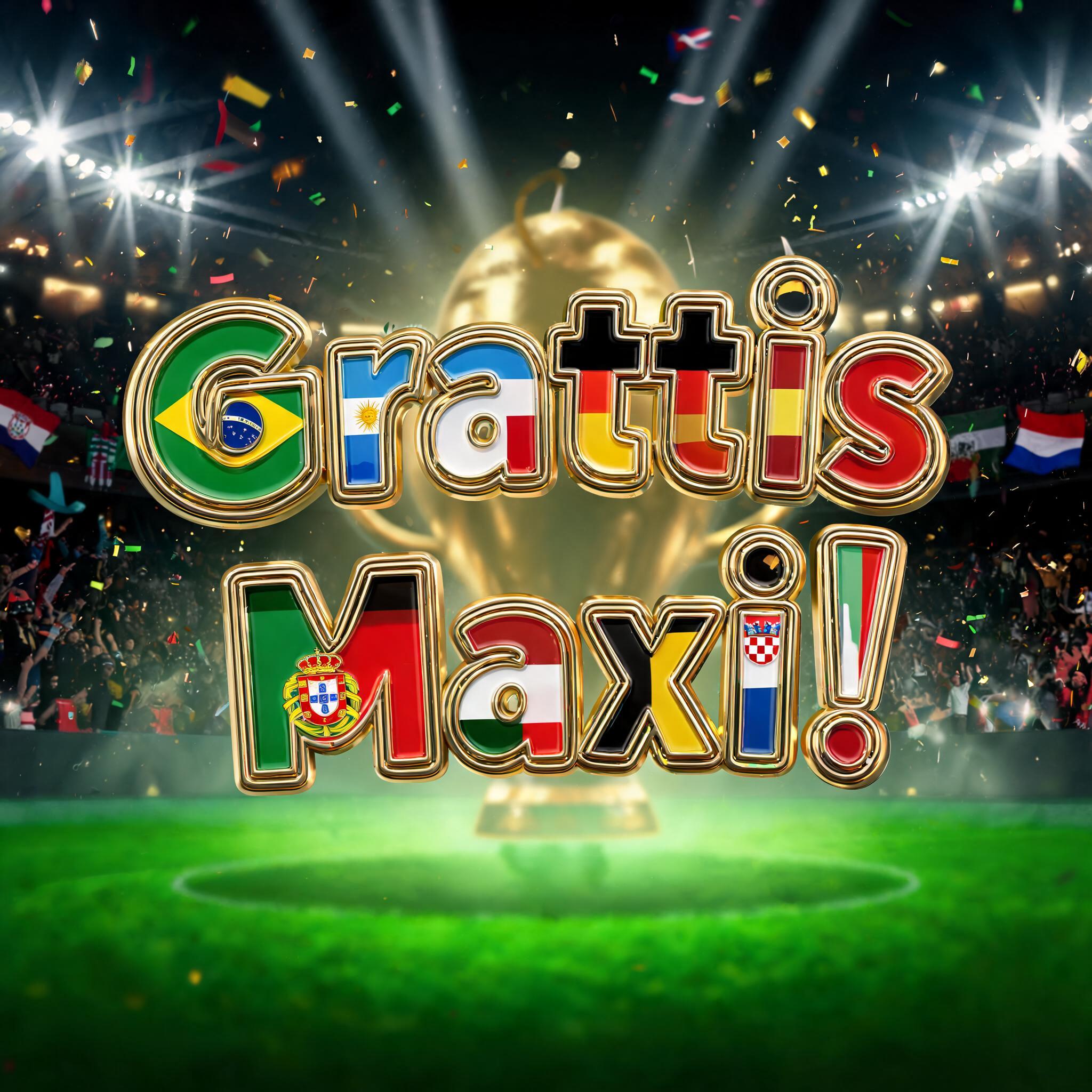"Grattis Maxi!" — Sports Football | AI Text Effect Generator