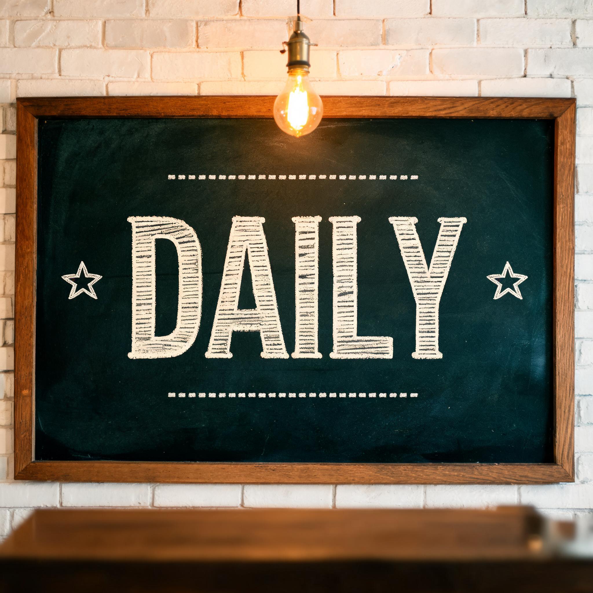 "DAILY" — Chalk | AI Text Effect Generator