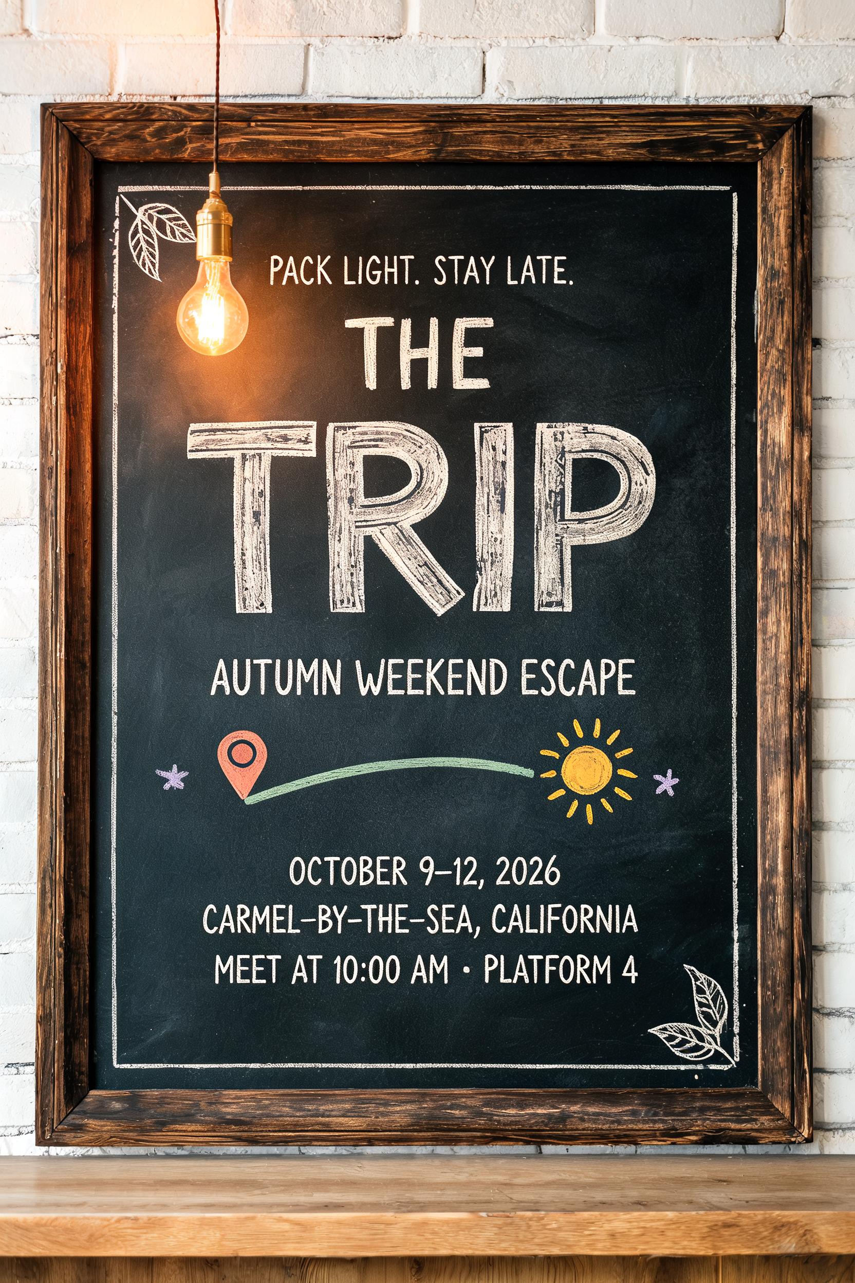 "The Trip" — Chalk | AI Text Effect Generator