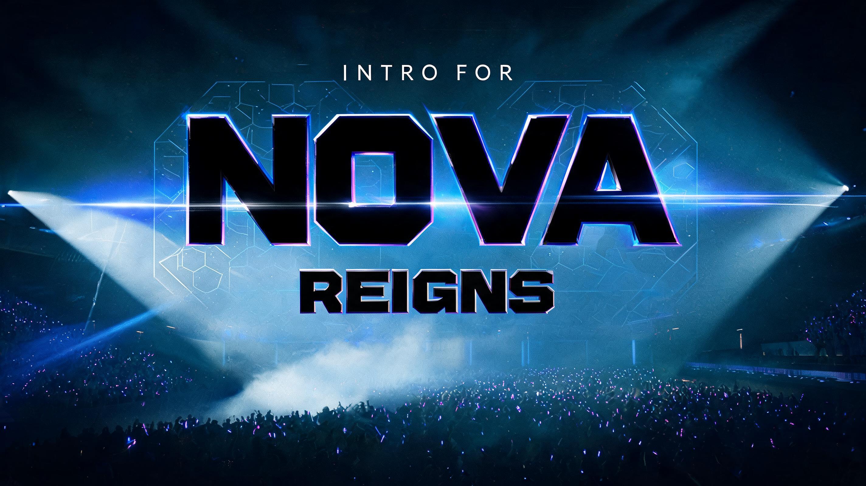 "intro for esports team nova reigns" — Cinematic | AI Text Effect Generator