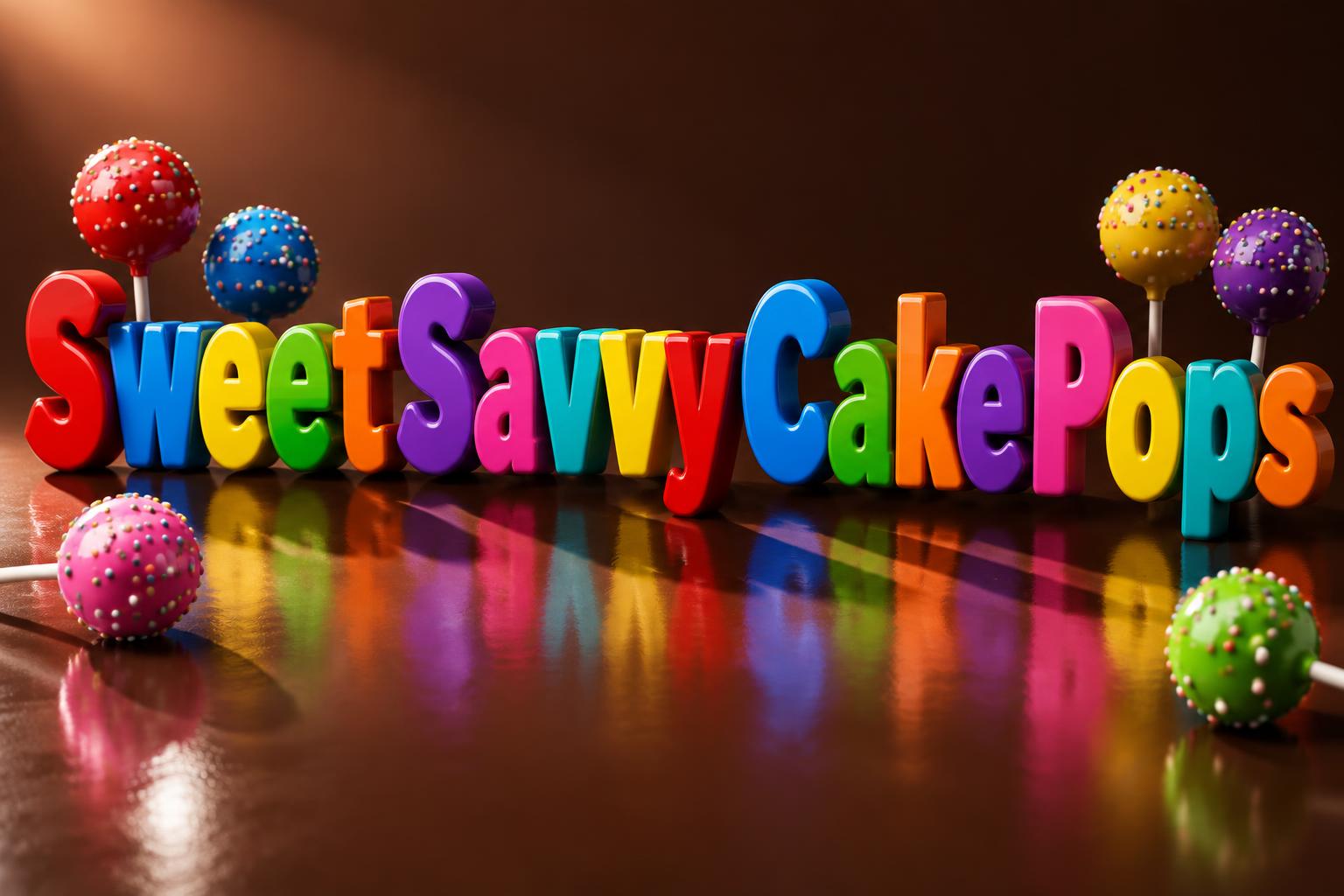 "SweetSavvyCakePops" — 3d Bold | AI Text Effect Generator