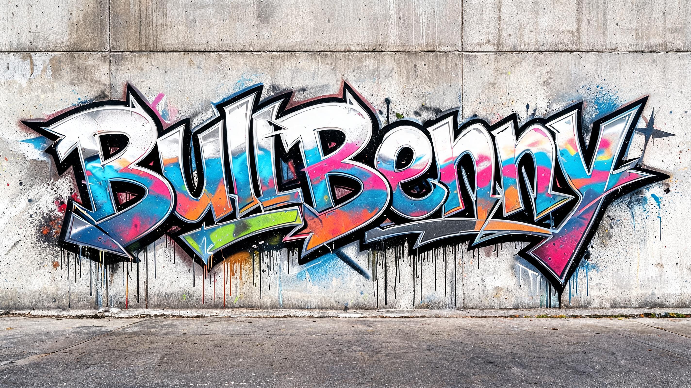 "BullBenny" — Graffiti | AI Text Effect Generator