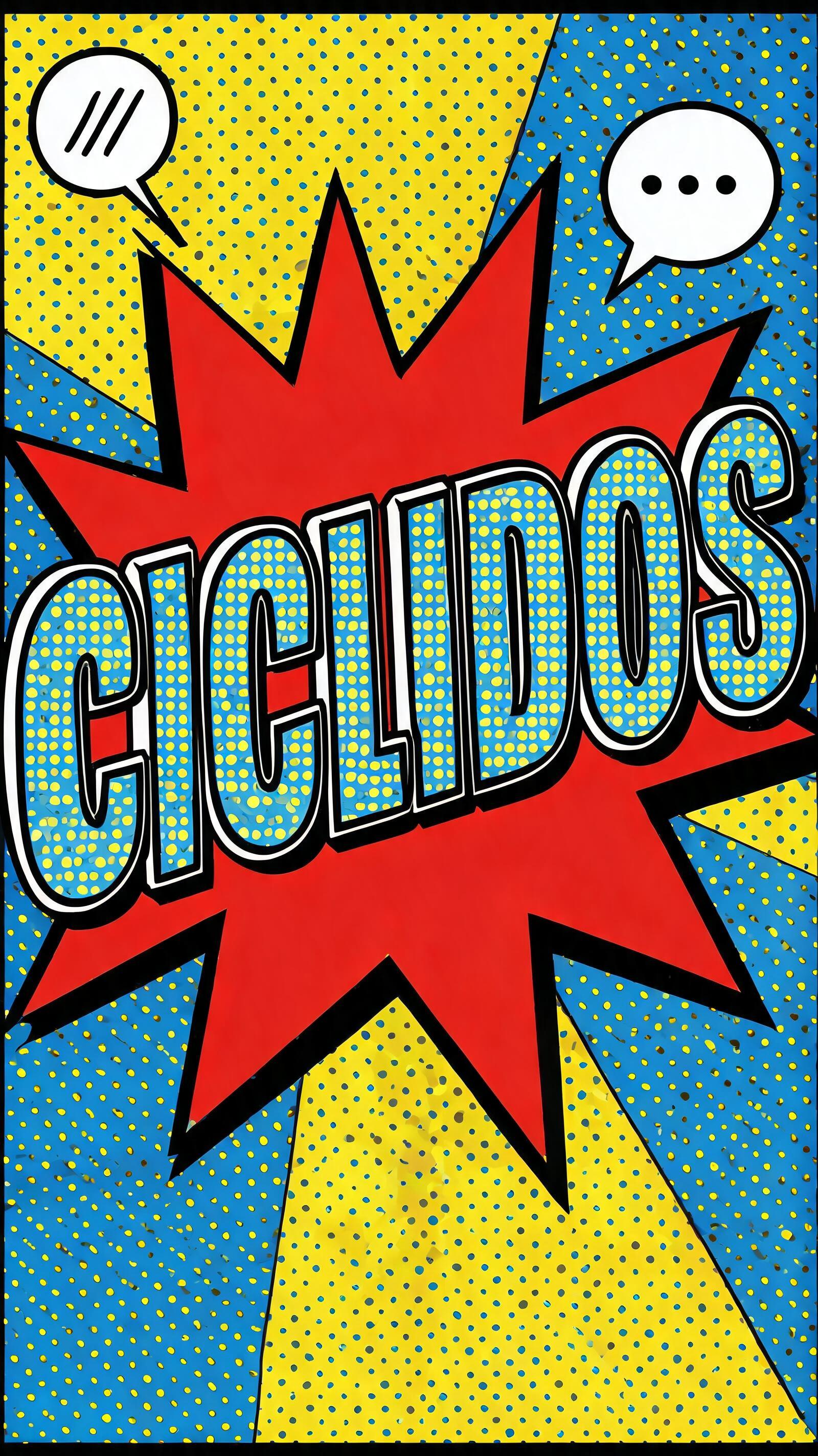 "CICLIDOS
" — Pop Art text effect