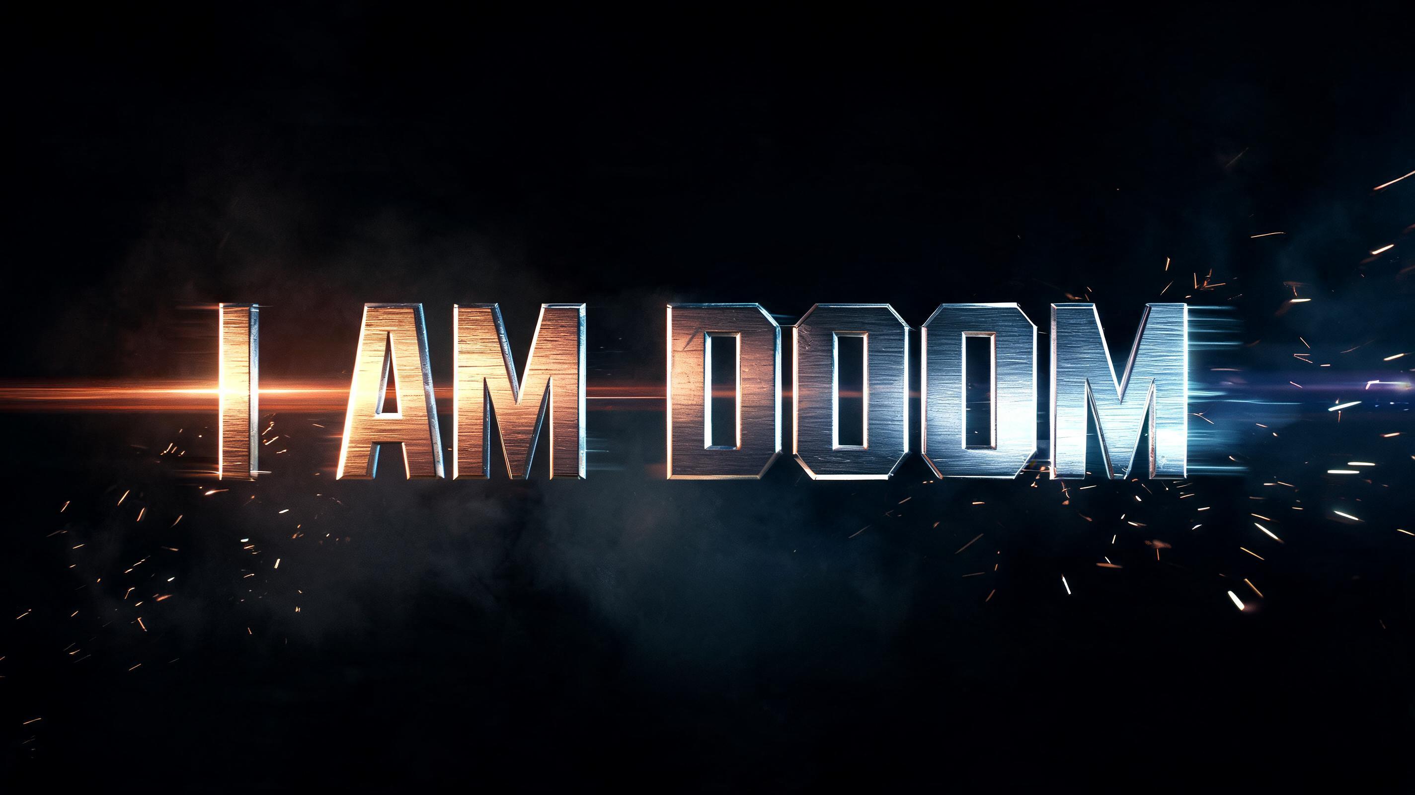 "I AM DOOM" — Cinematic Action | AI Text Effect Generator