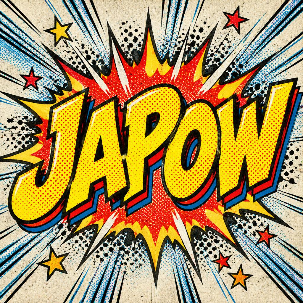 "JAPOW" — Comic Book | AI Text Effect Generator