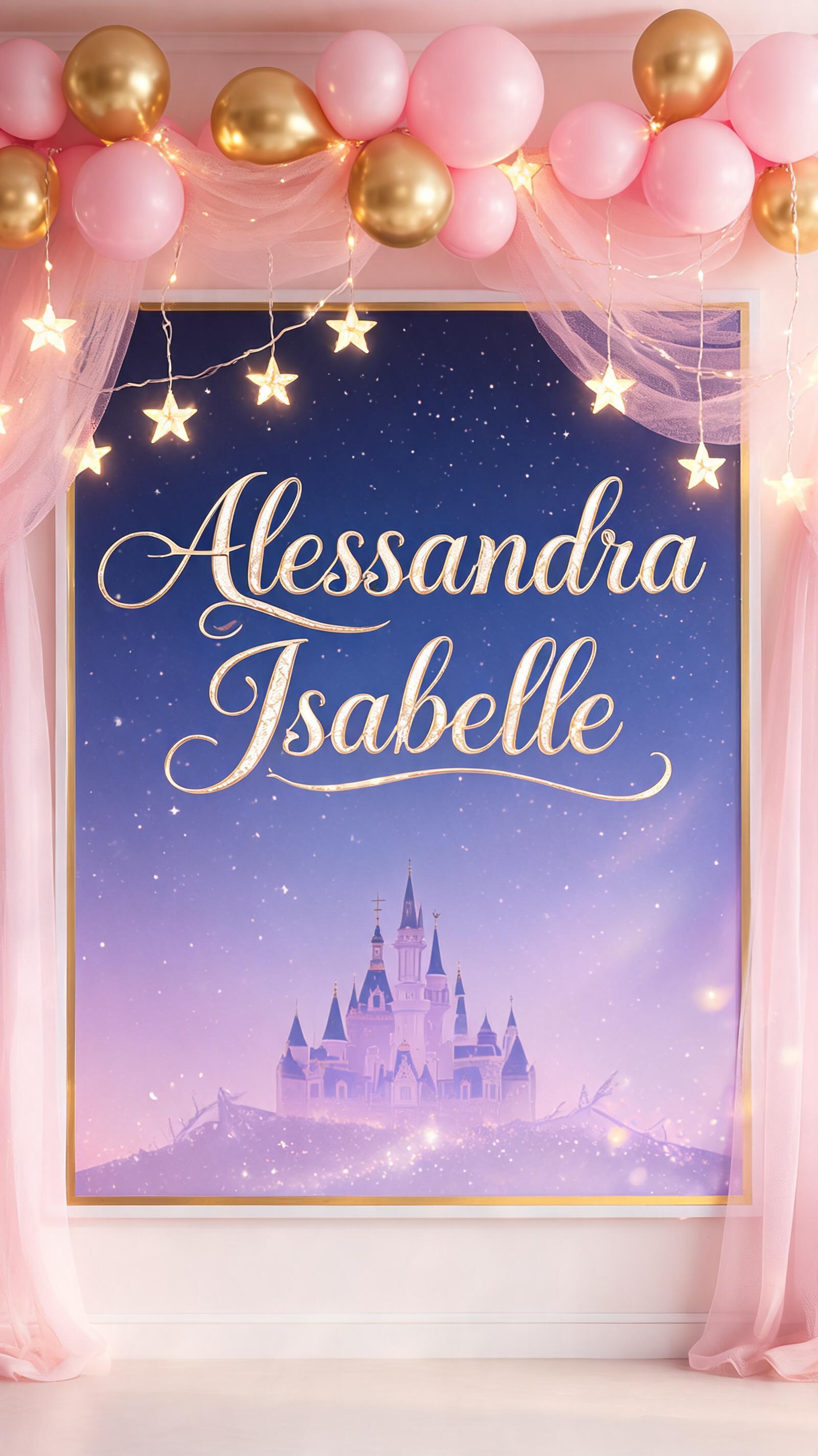 "Alessandra Isabelle" — Fairy Tale | AI Text Effect Generator