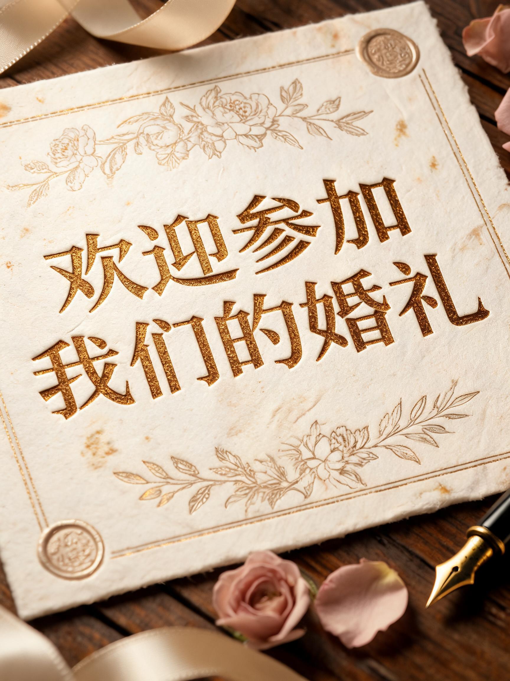 欢迎参加我们的婚礼
