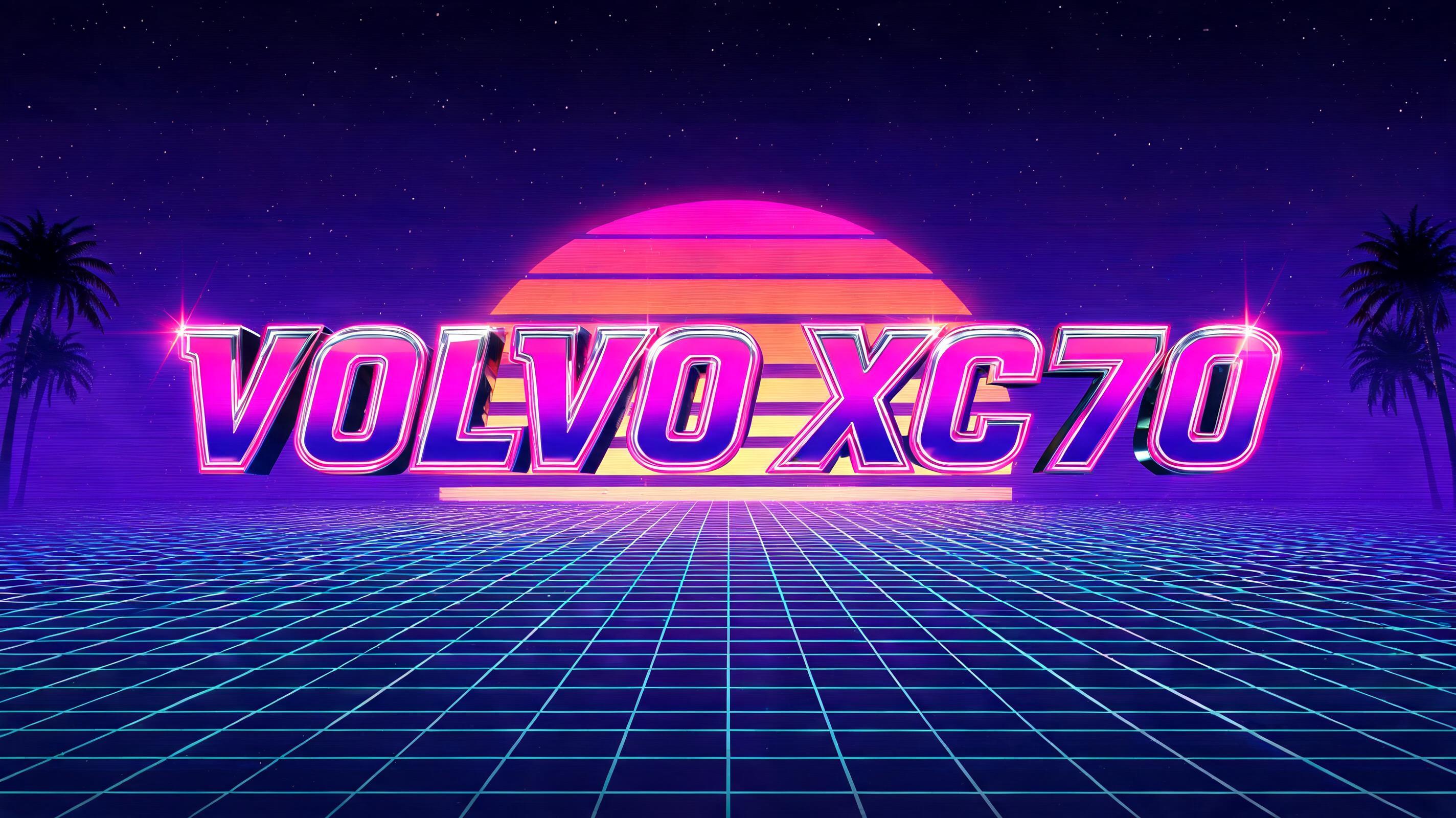 "VOLVO XC70" — Cyberpunk Synthwave | AI Text Effect Generator