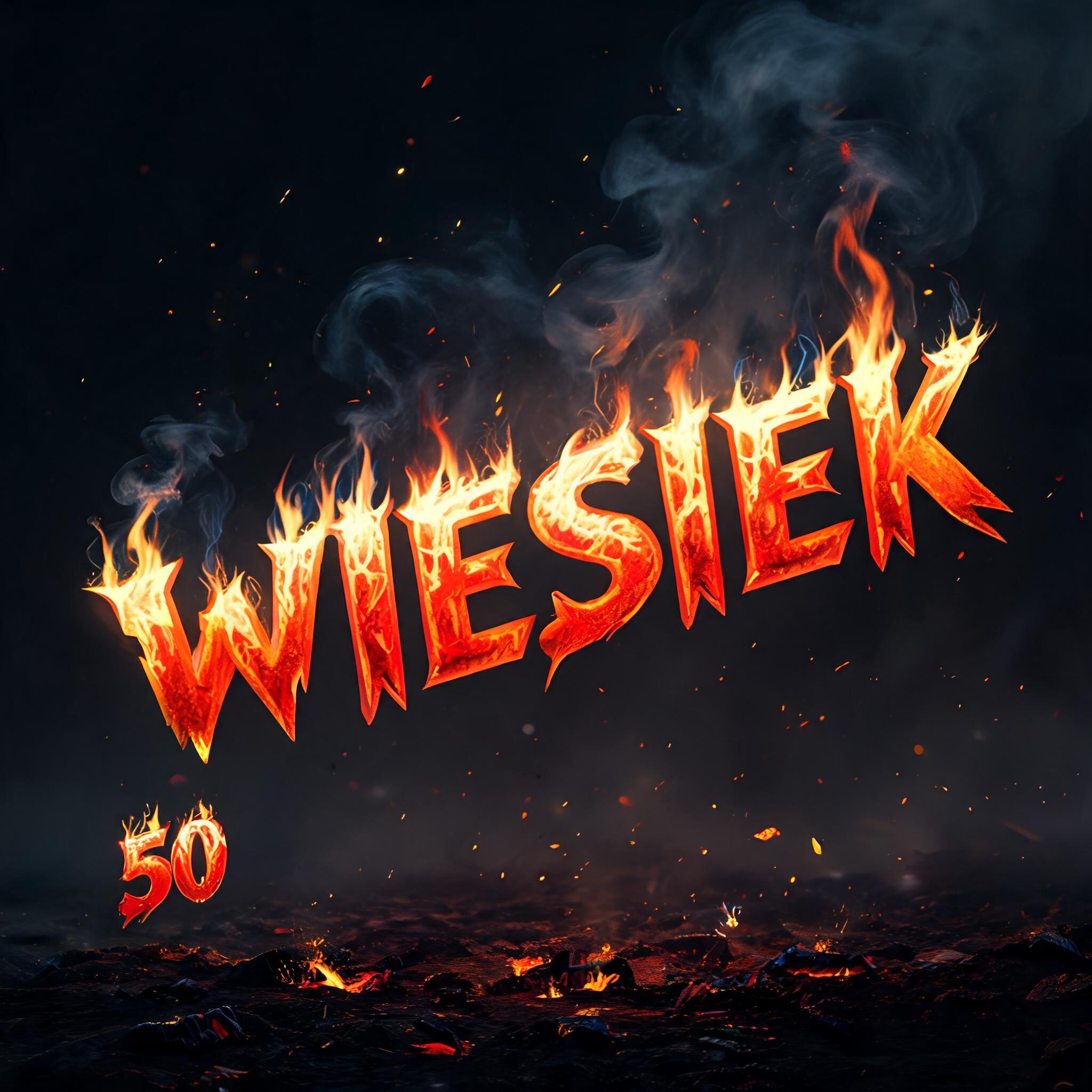 "WIESIEK
50" — Fire Smoke | AI Text Effect Generator